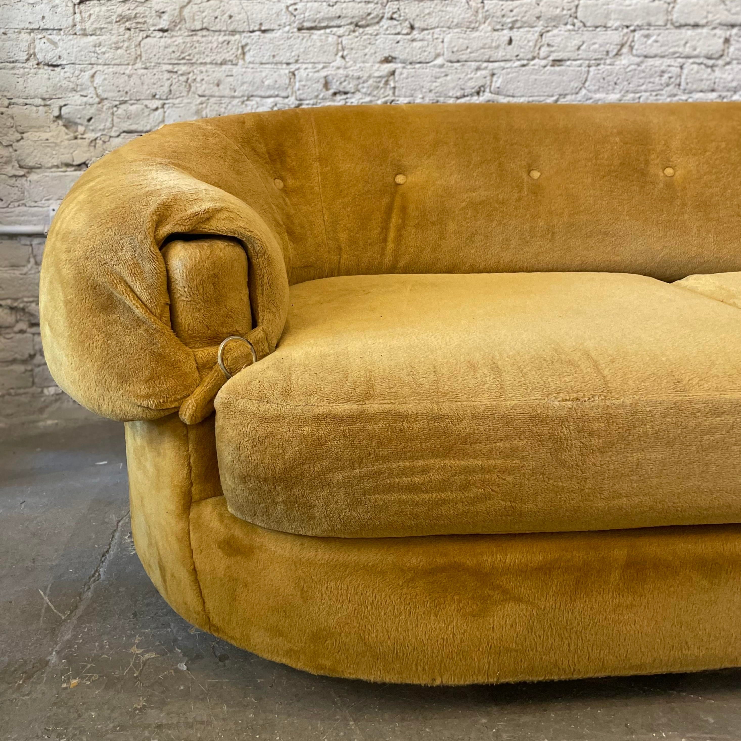1970s Schweiger Teddy Bear Sofa