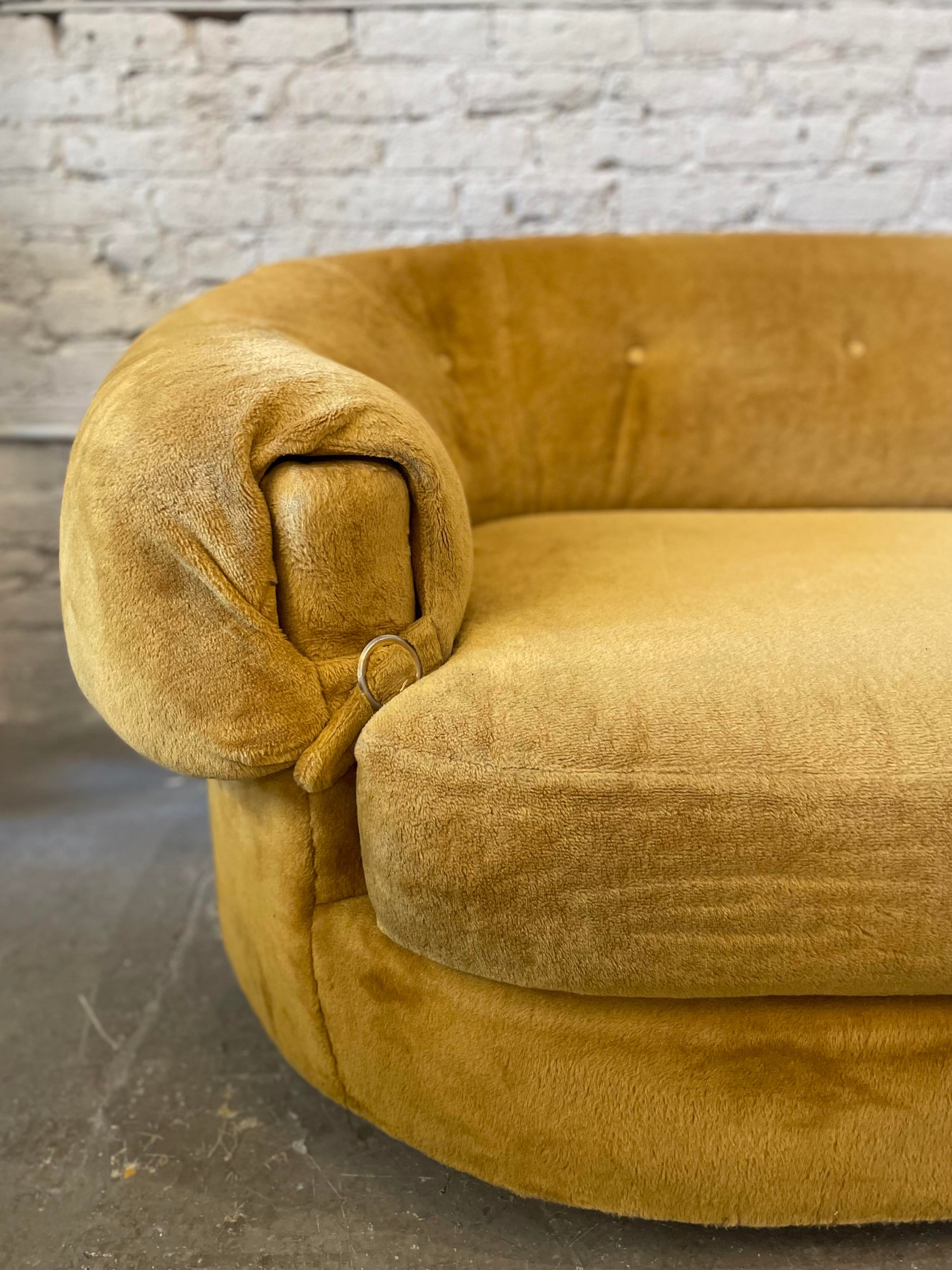 1970s Schweiger Teddy Bear Sofa