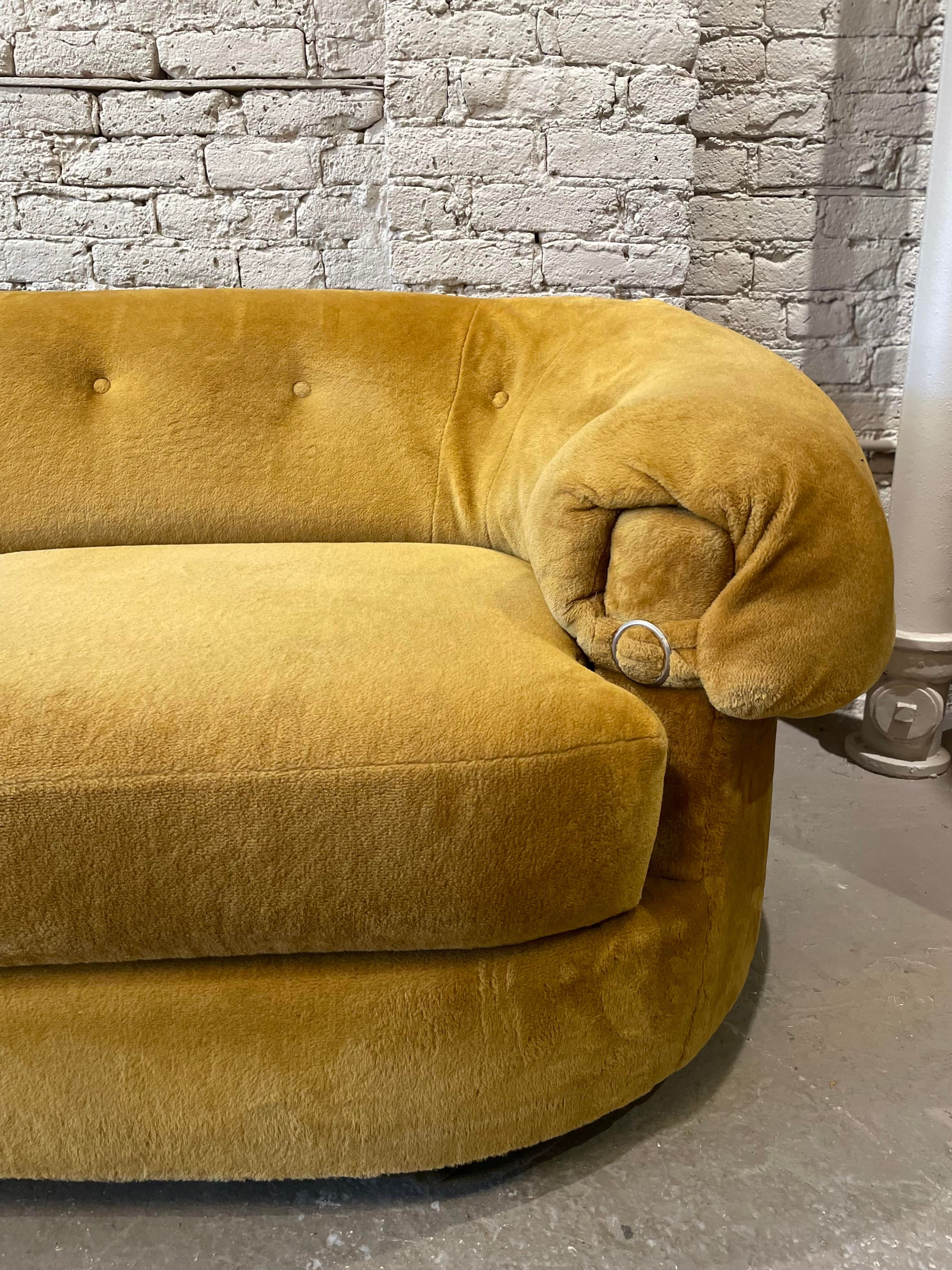1970s Schweiger Teddy Bear Sofa