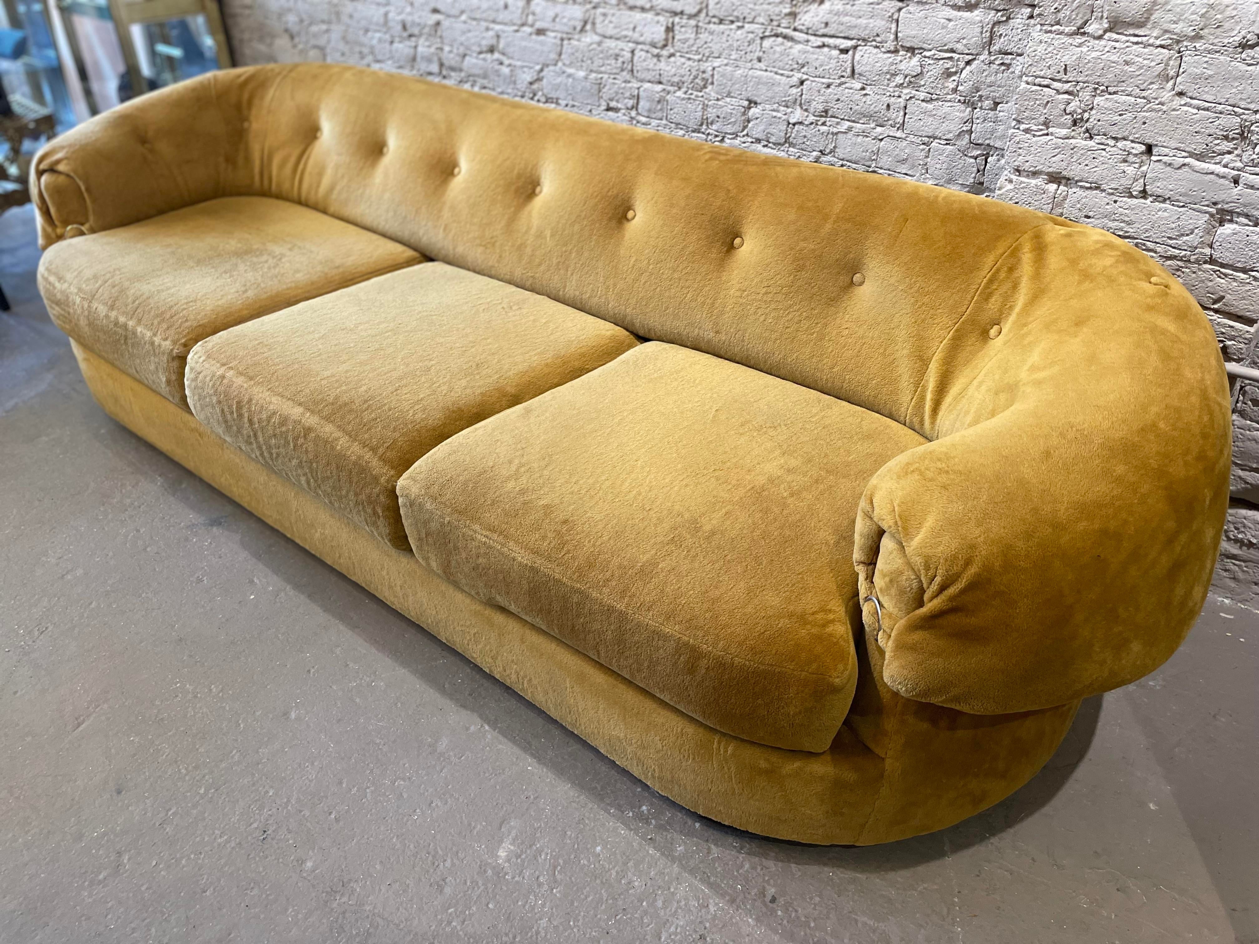1970s Schweiger Teddy Bear Sofa