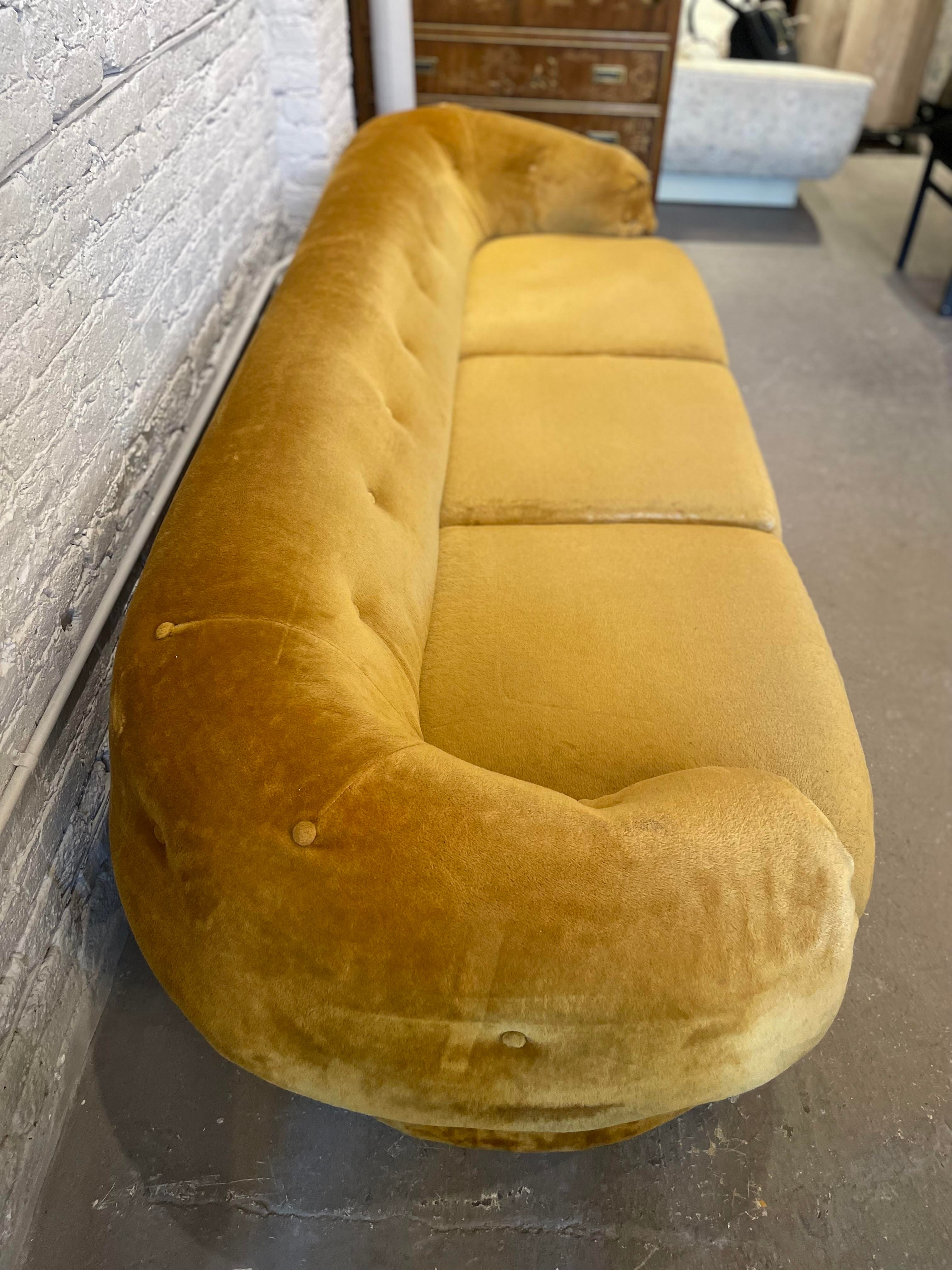 1970s Schweiger Teddy Bear Sofa