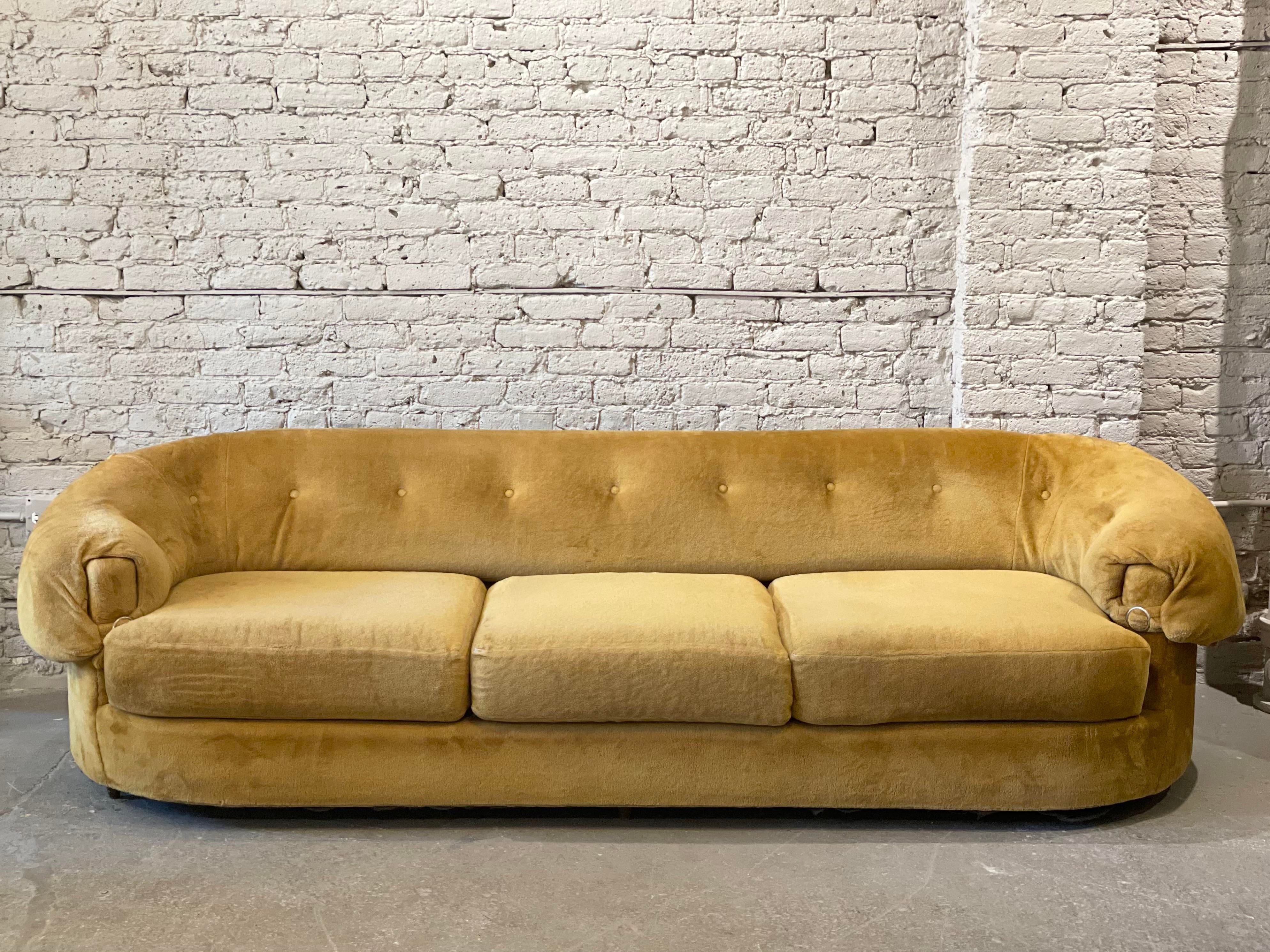 1970s Schweiger Teddy Bear Sofa