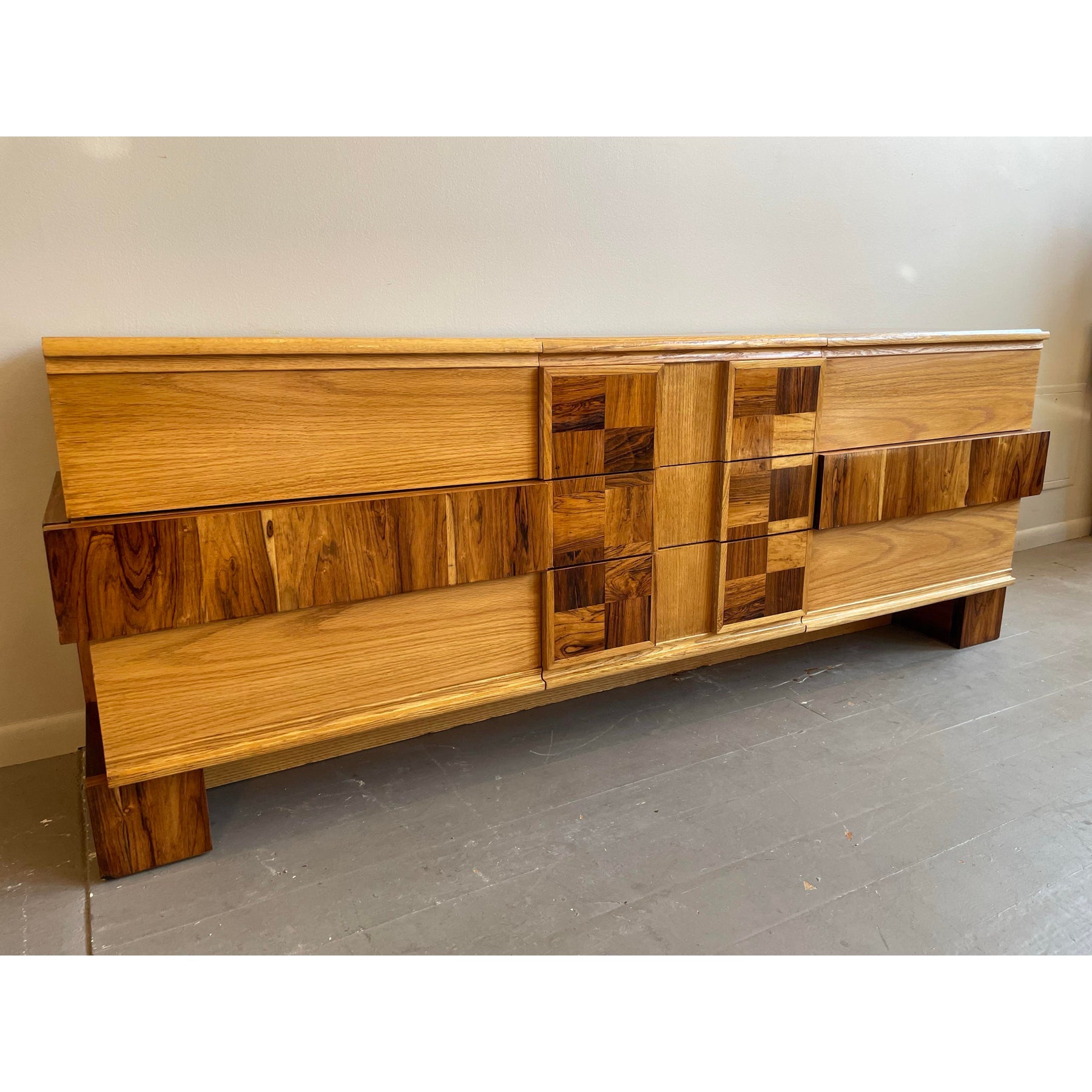 1970s Tabago Brutalist Vintage Dresser Credenza
