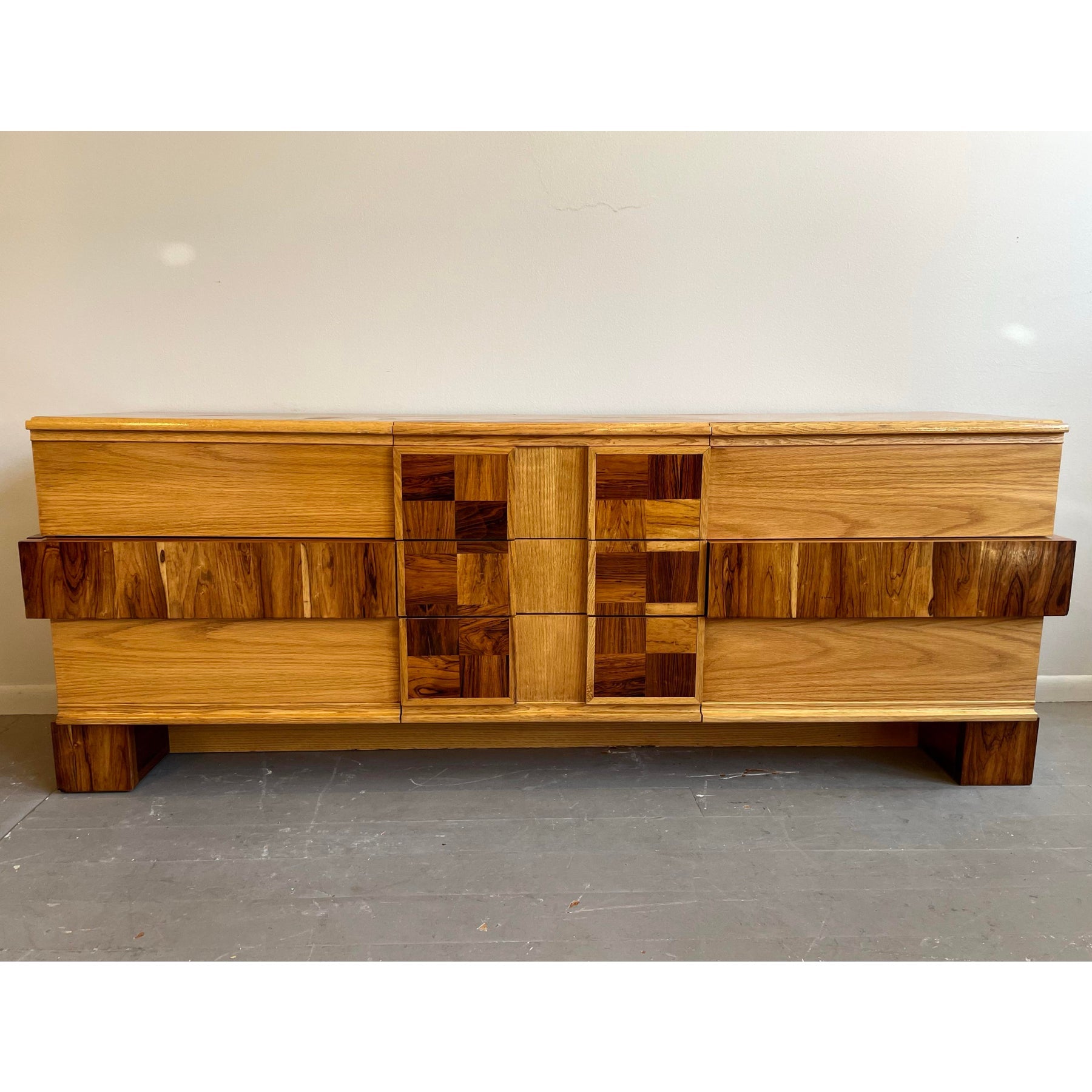 1970s Tabago Brutalist Vintage Dresser Credenza