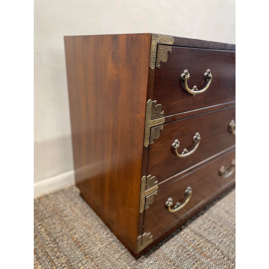 1970s Vintage Henredon Tansu Asian Dresser Credenza
