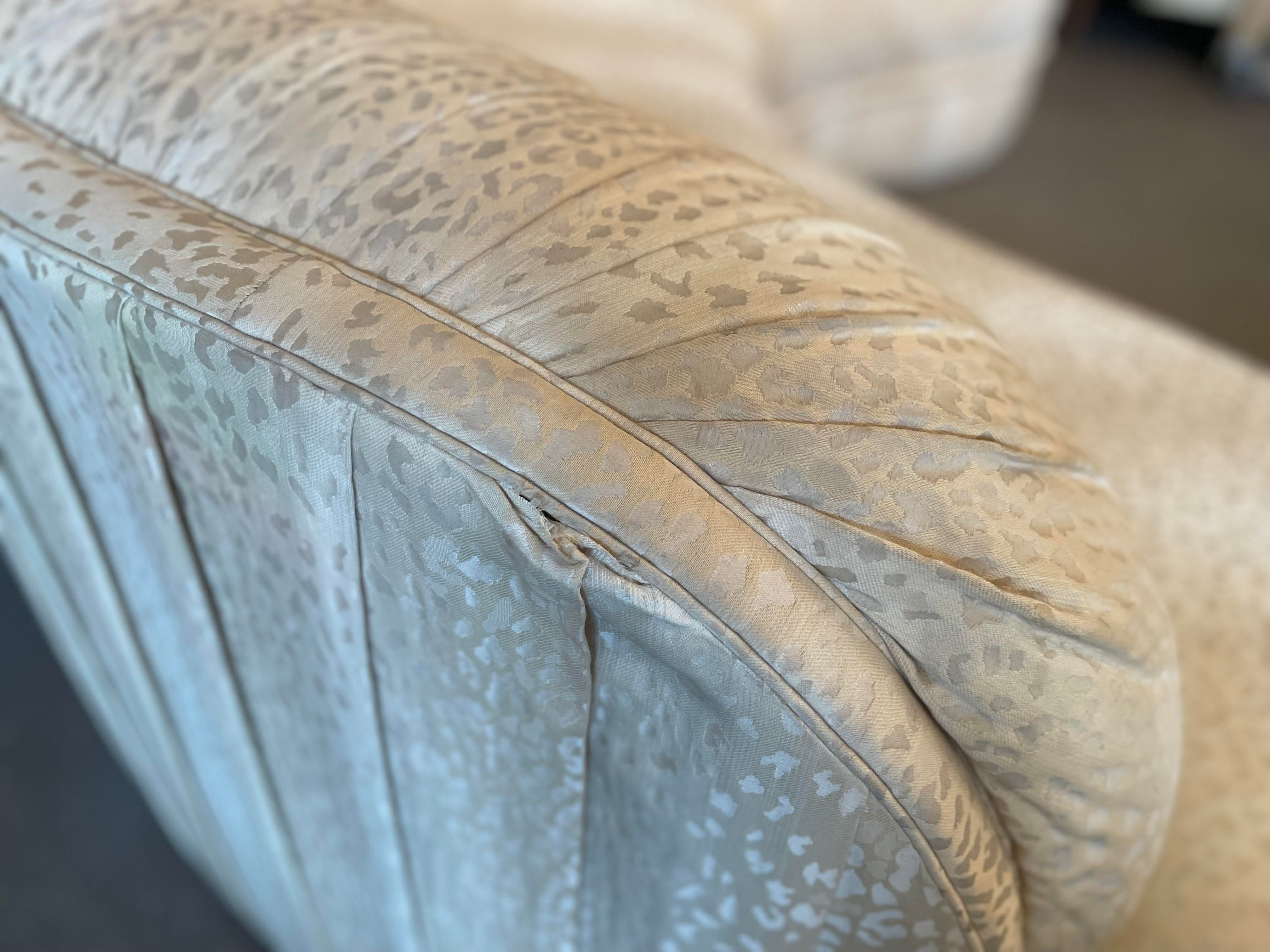 1970s Vintage Kidney Curved Sofa