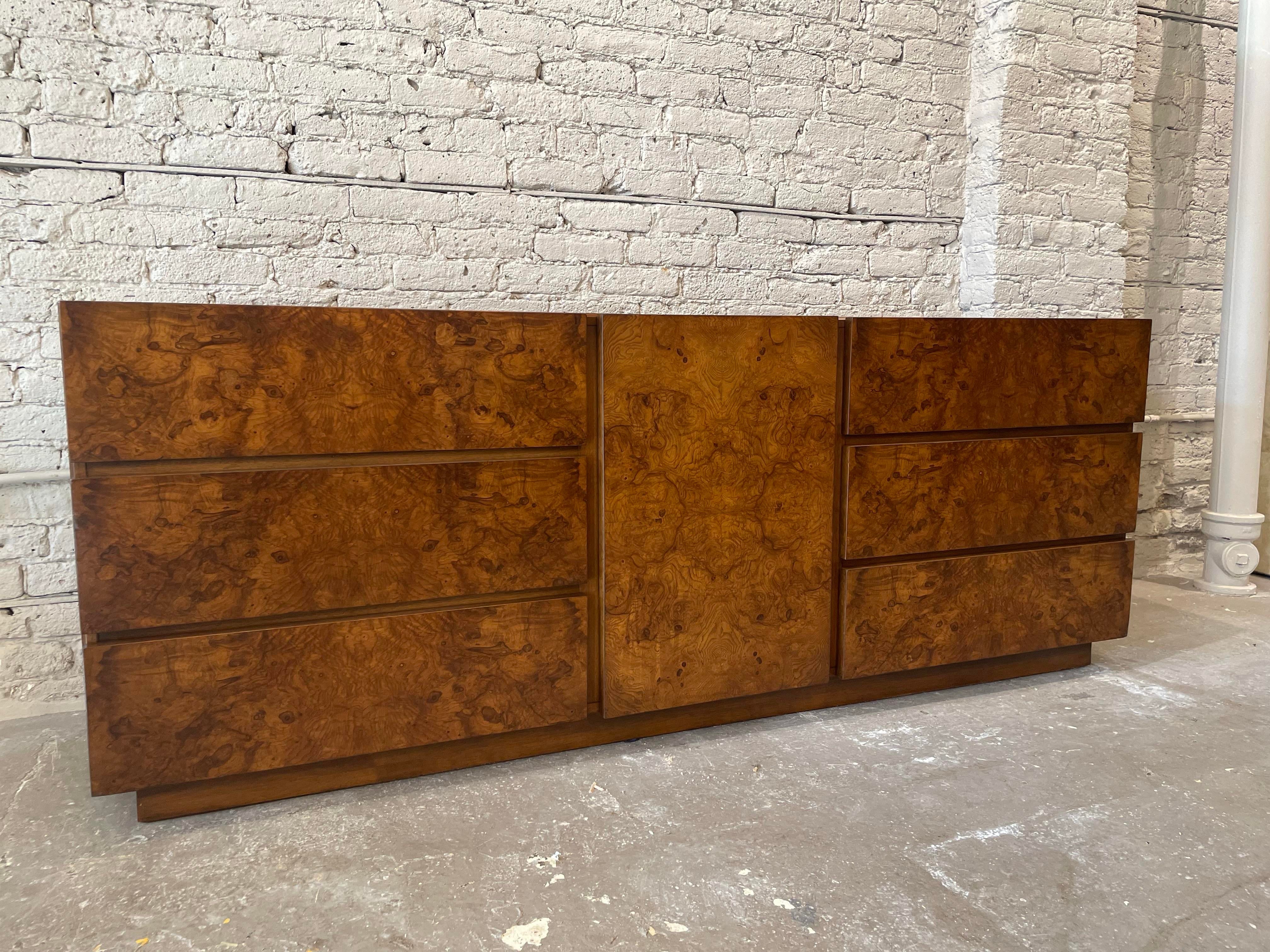1970s Vintage Lane Burlwood Dresser