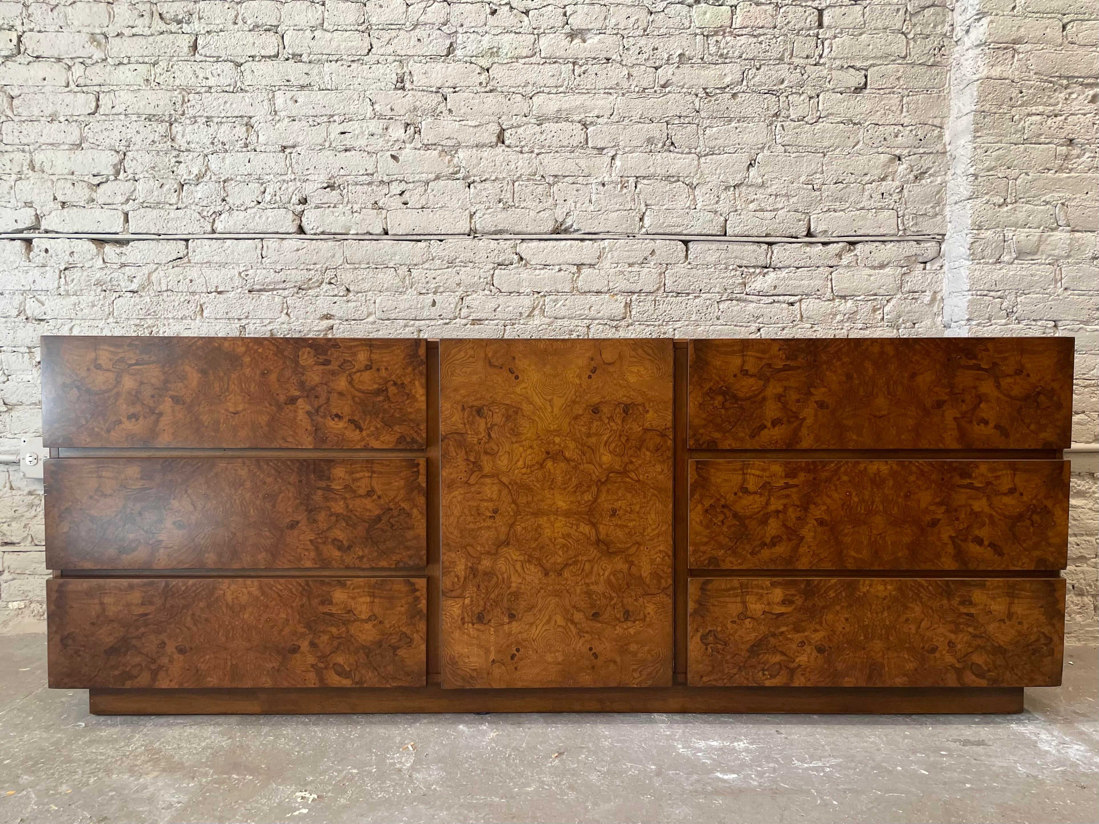 1970s Vintage Lane Burlwood Dresser