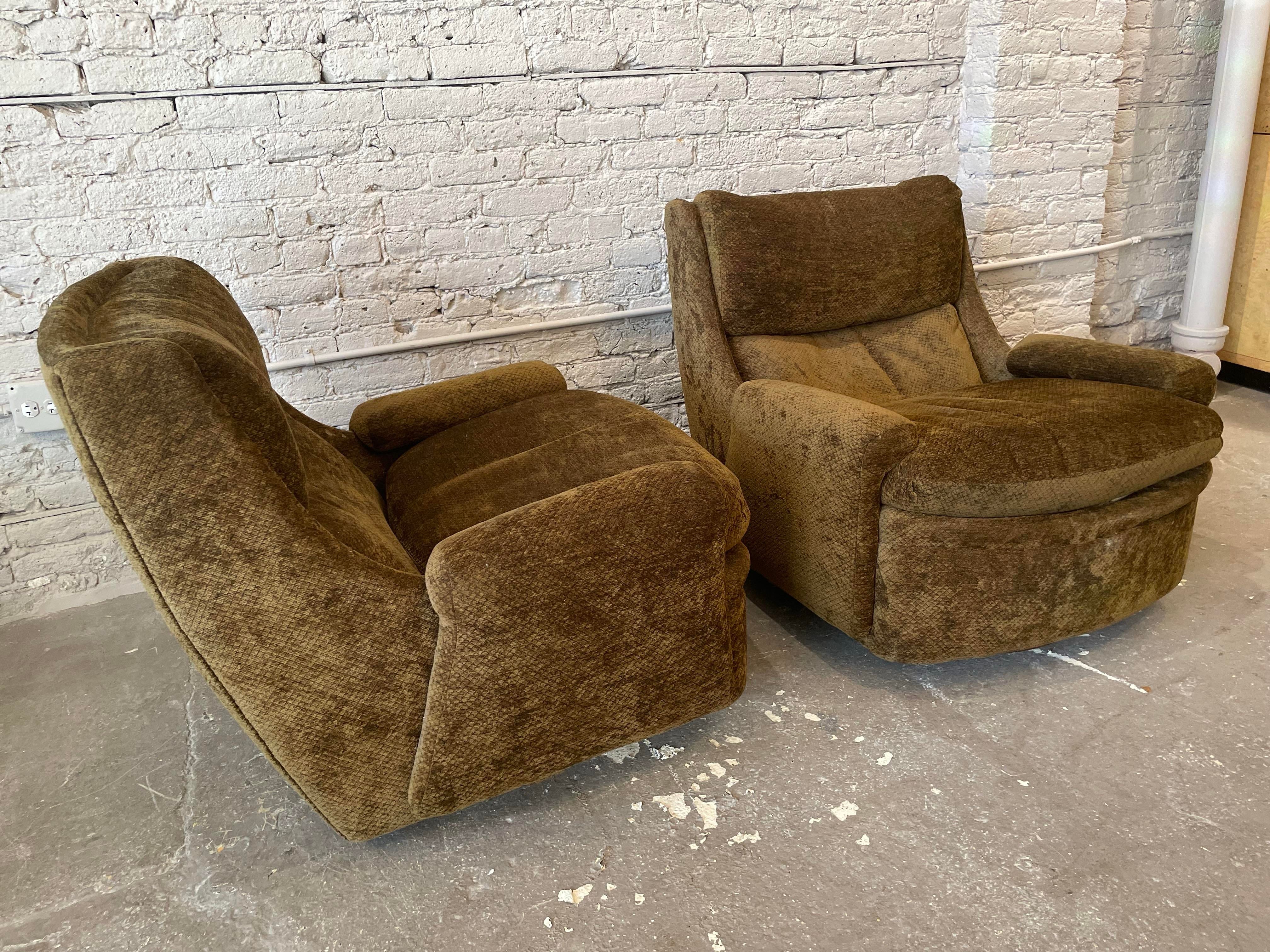 1980s Postmodern Sculptural Arc Chairs