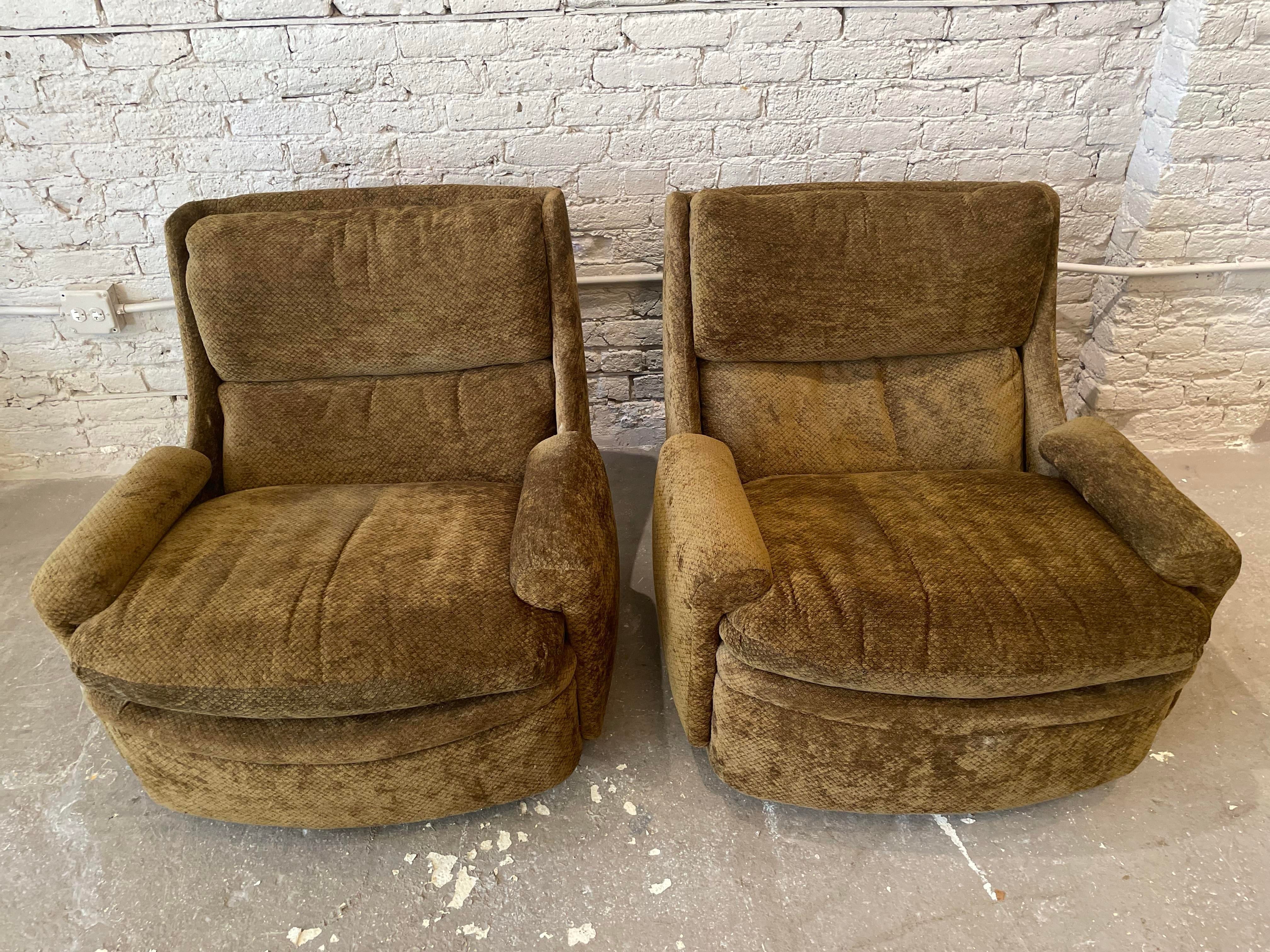 1980s Postmodern Sculptural Arc Chairs