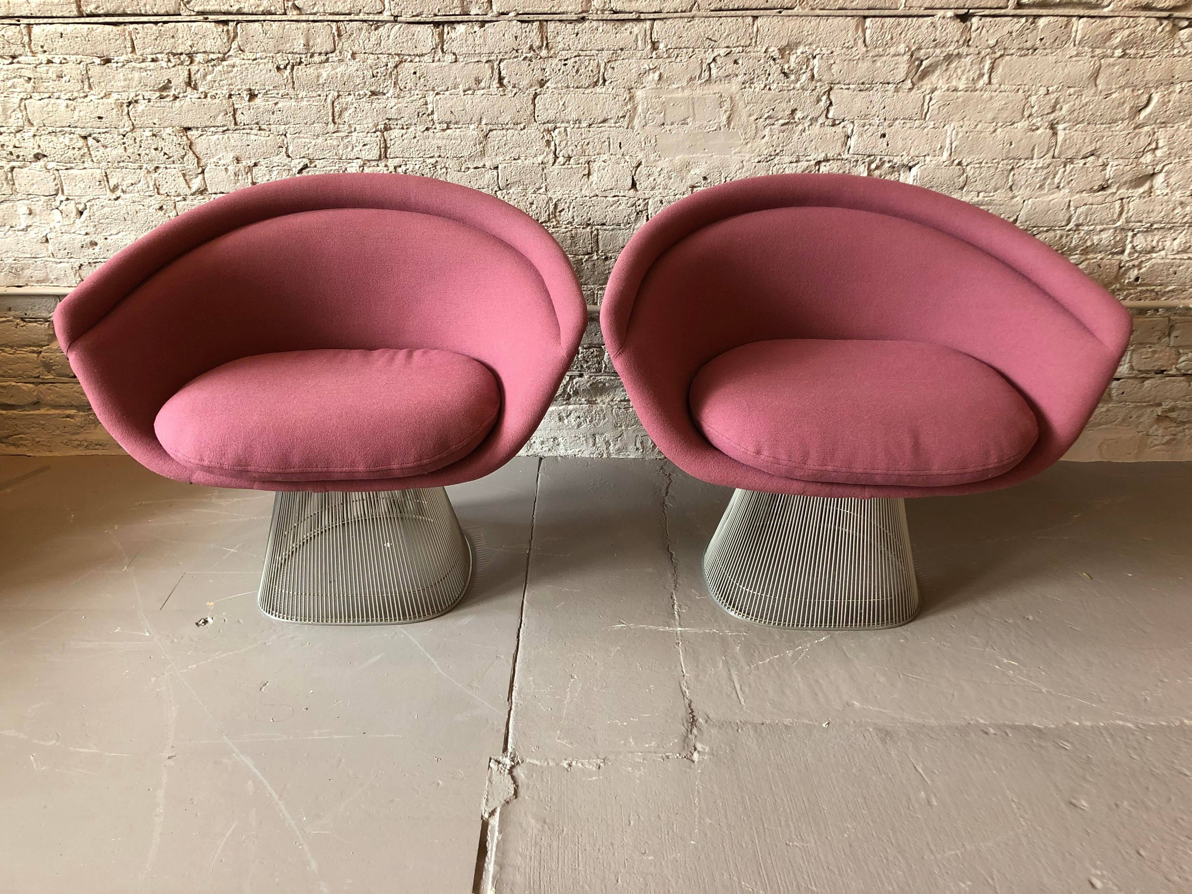 1980s Knoll Lounge Chair by Warren Platner - a Pair