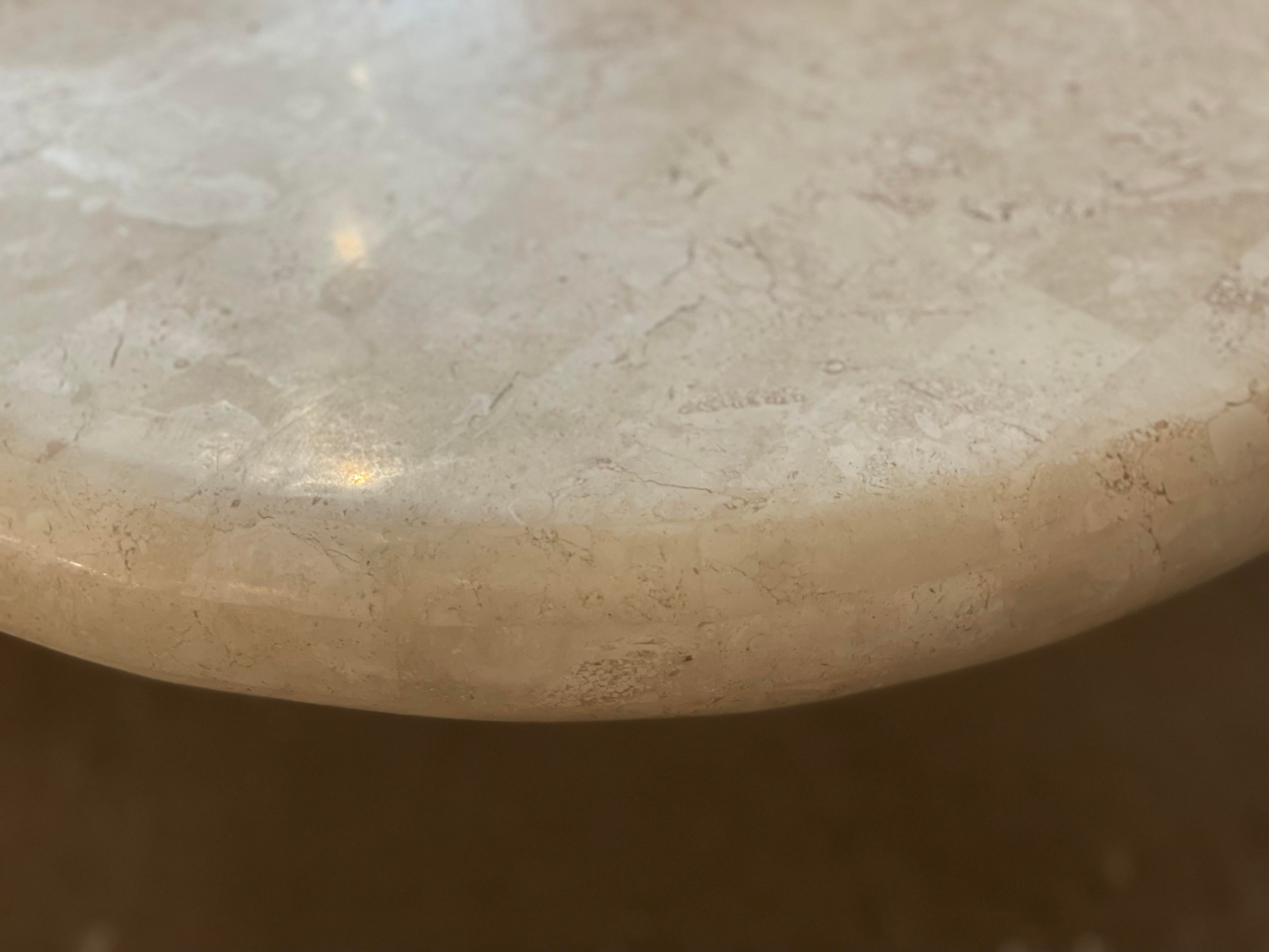 1980s Maitland-Smith Tessellated Stone Biomorphic Coffee Table