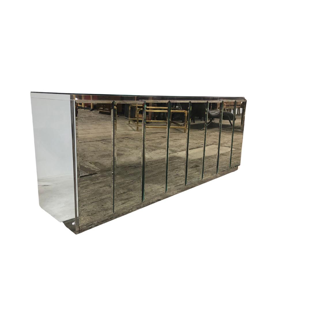 1980s Modern Ello Mirror Credenza