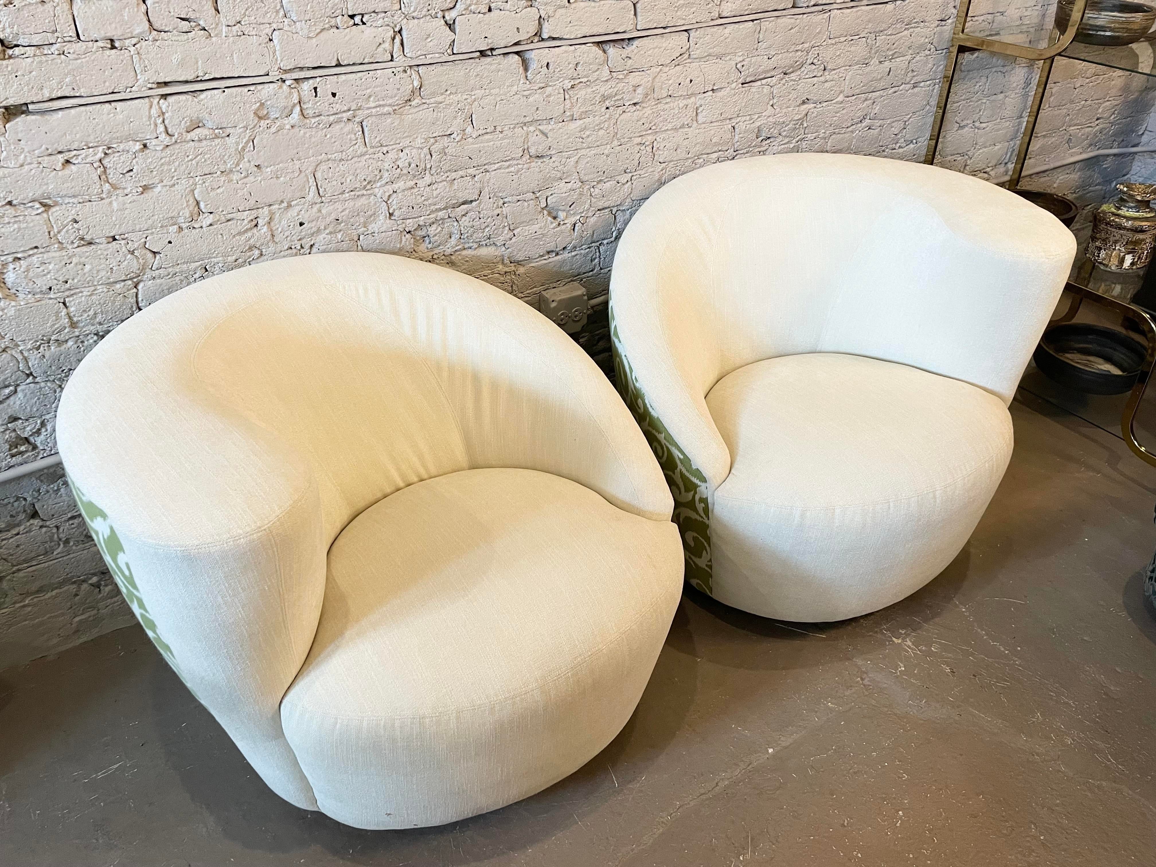1980s Nautilus Corkscrew Chairs - a Pair