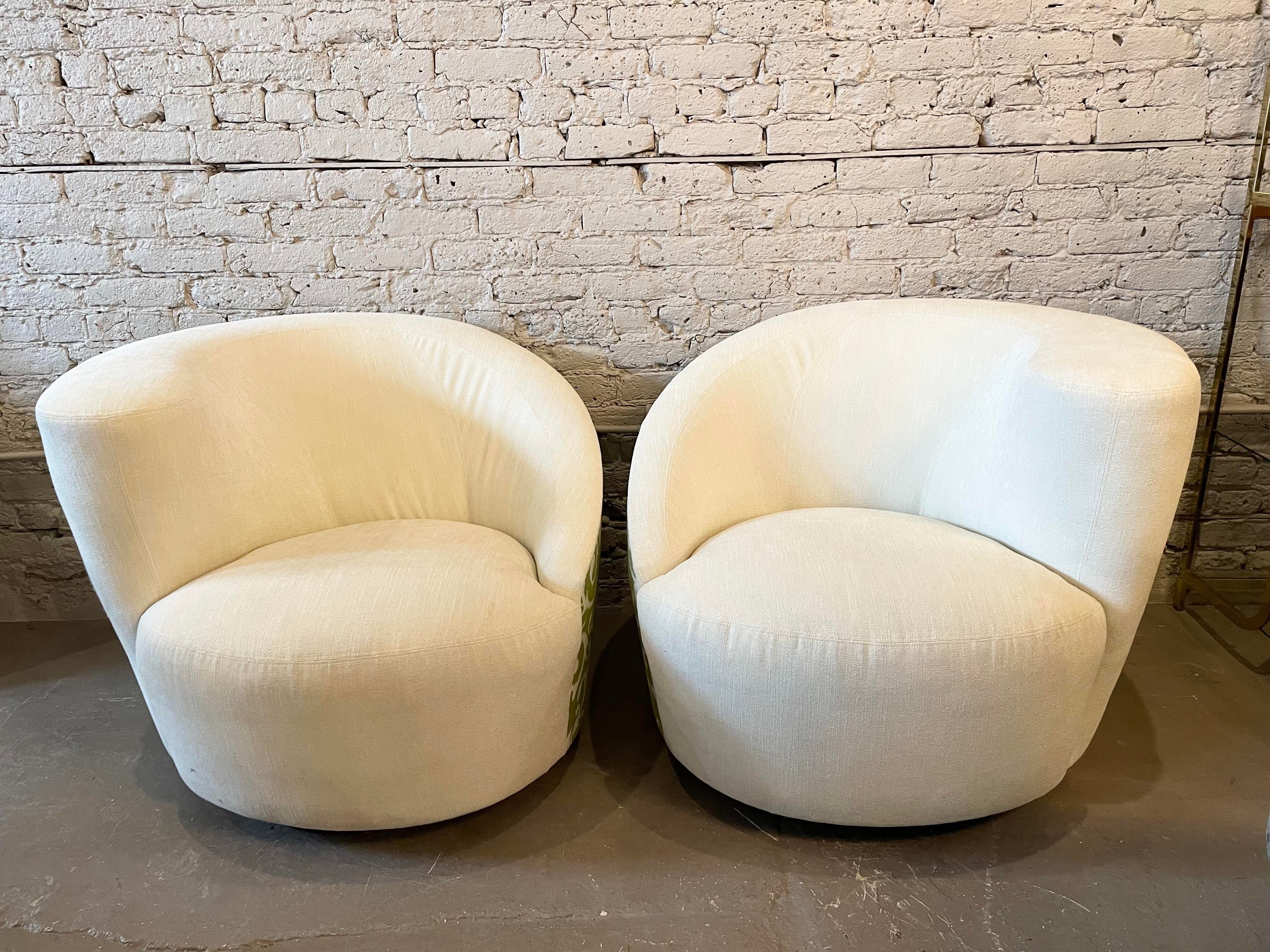 1980s Nautilus Corkscrew Chairs - a Pair
