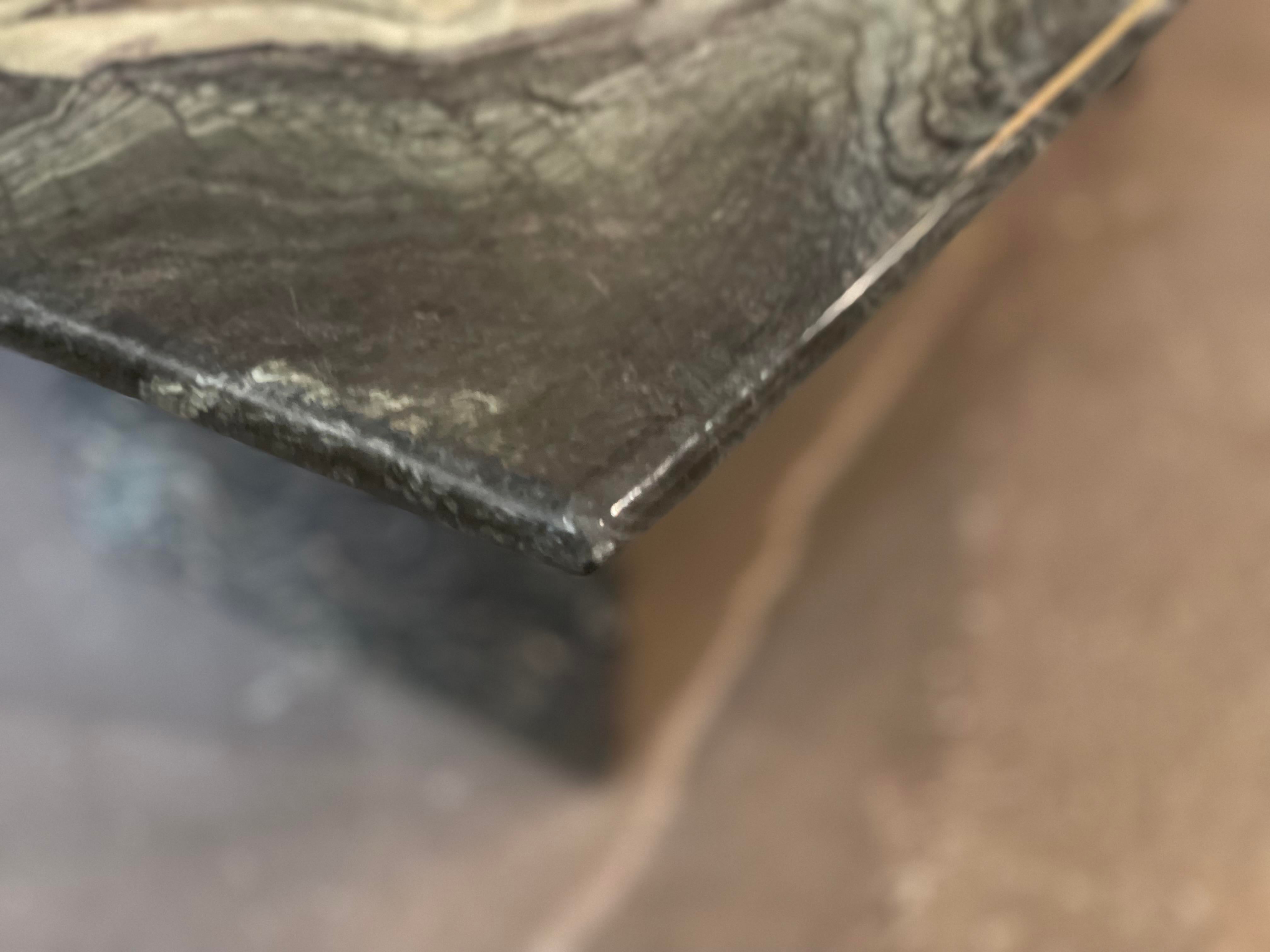 1980s Postmodern Cipollini Ondulato Marble Dining Table