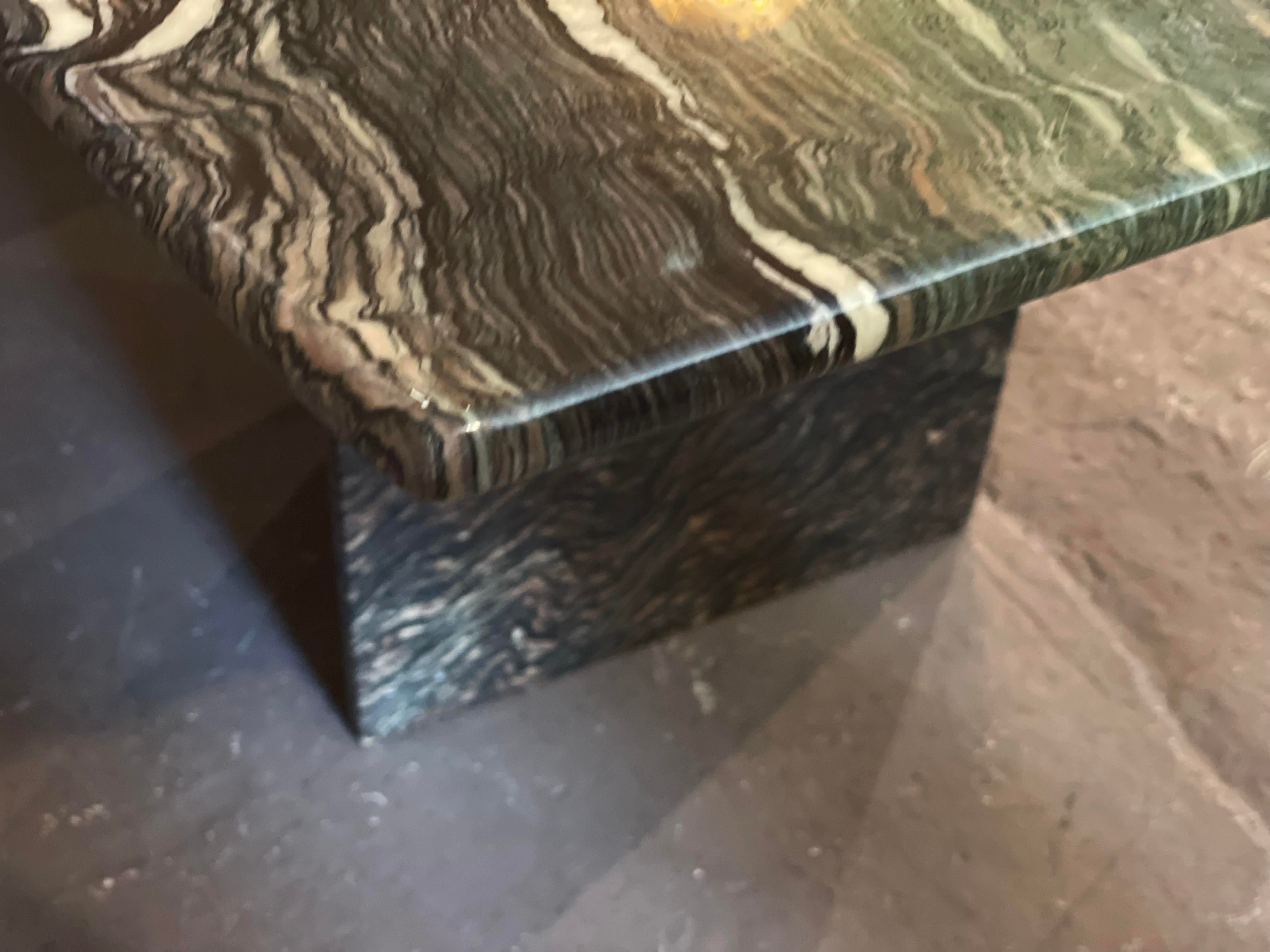 1980s Postmodern Cipollini Ondulato Marble Dining Table
