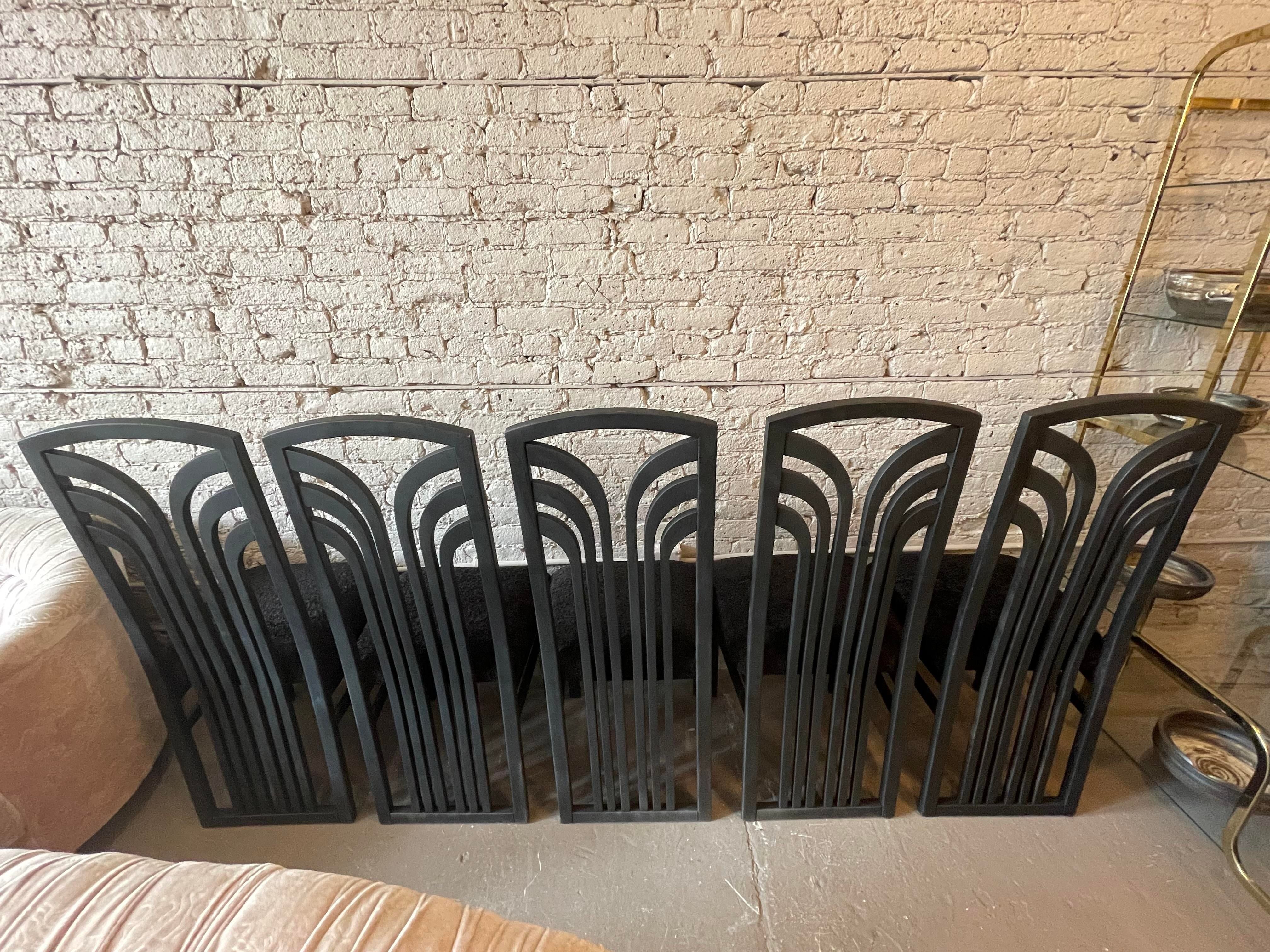 1980s Postmodern Dining Chairs - Set of 5