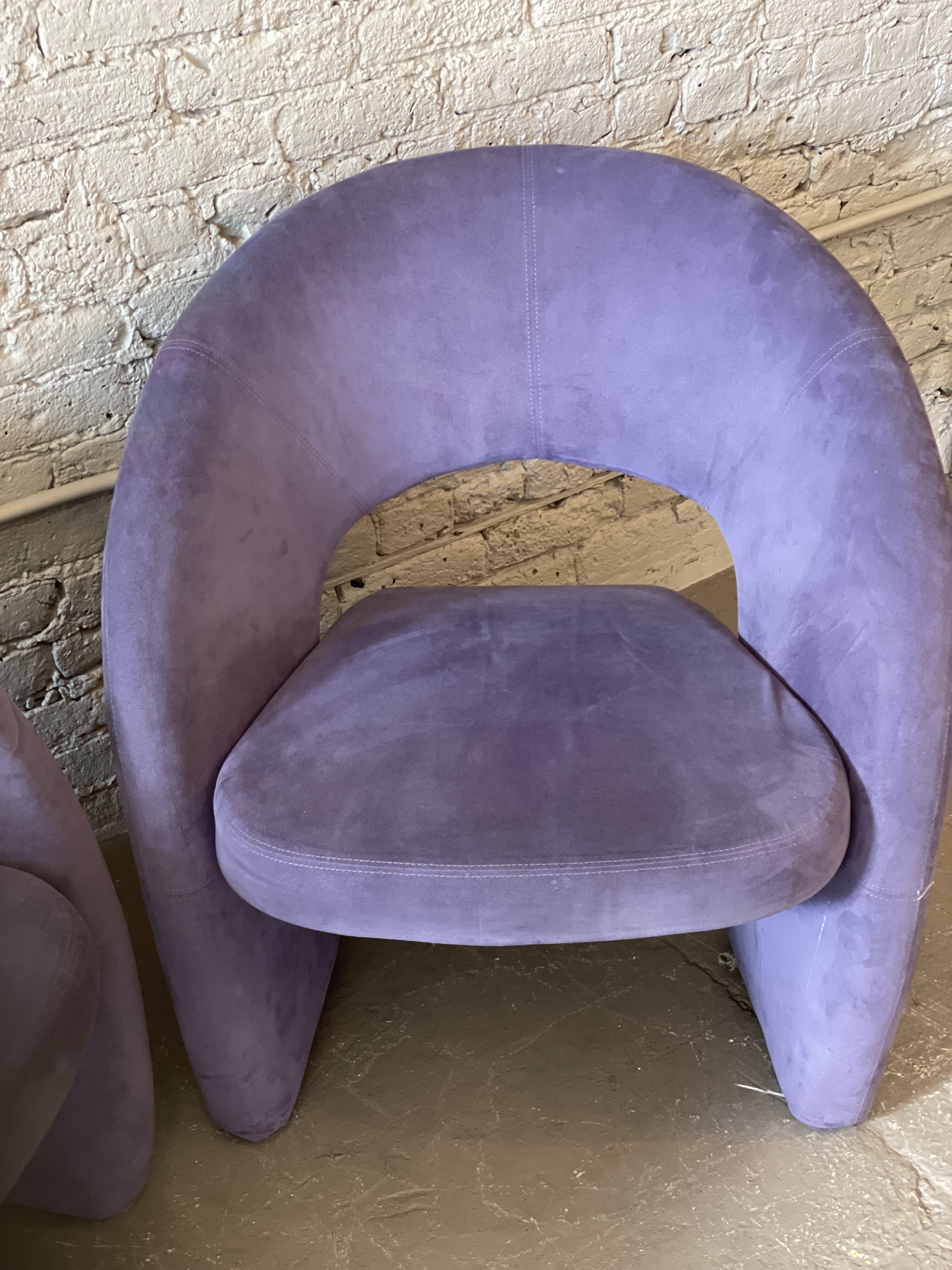 1980s Postmodern Sculptural Chairs In the Style of Jaymar - a Pair