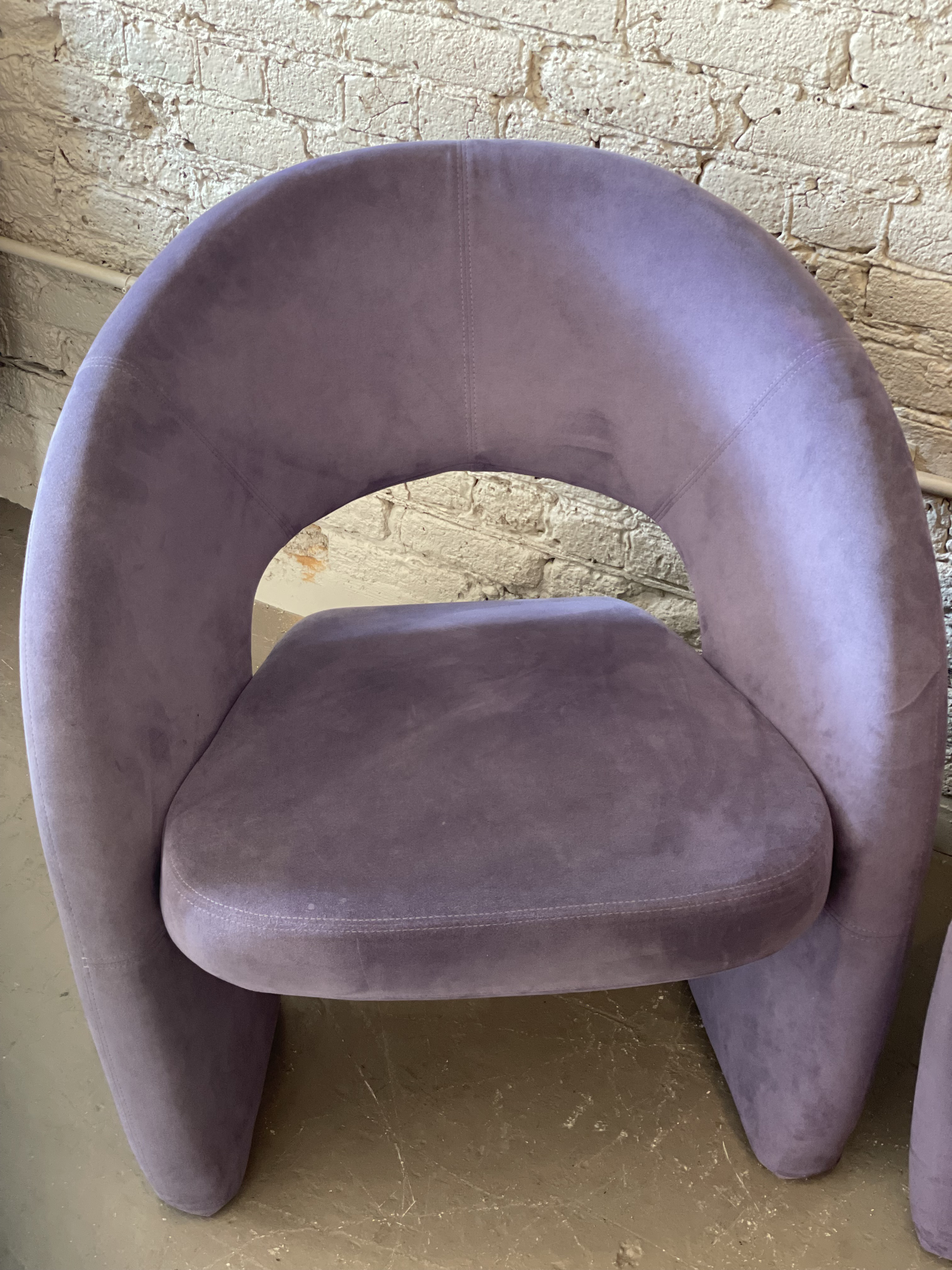 1980s Postmodern Sculptural Chairs In the Style of Jaymar - a Pair