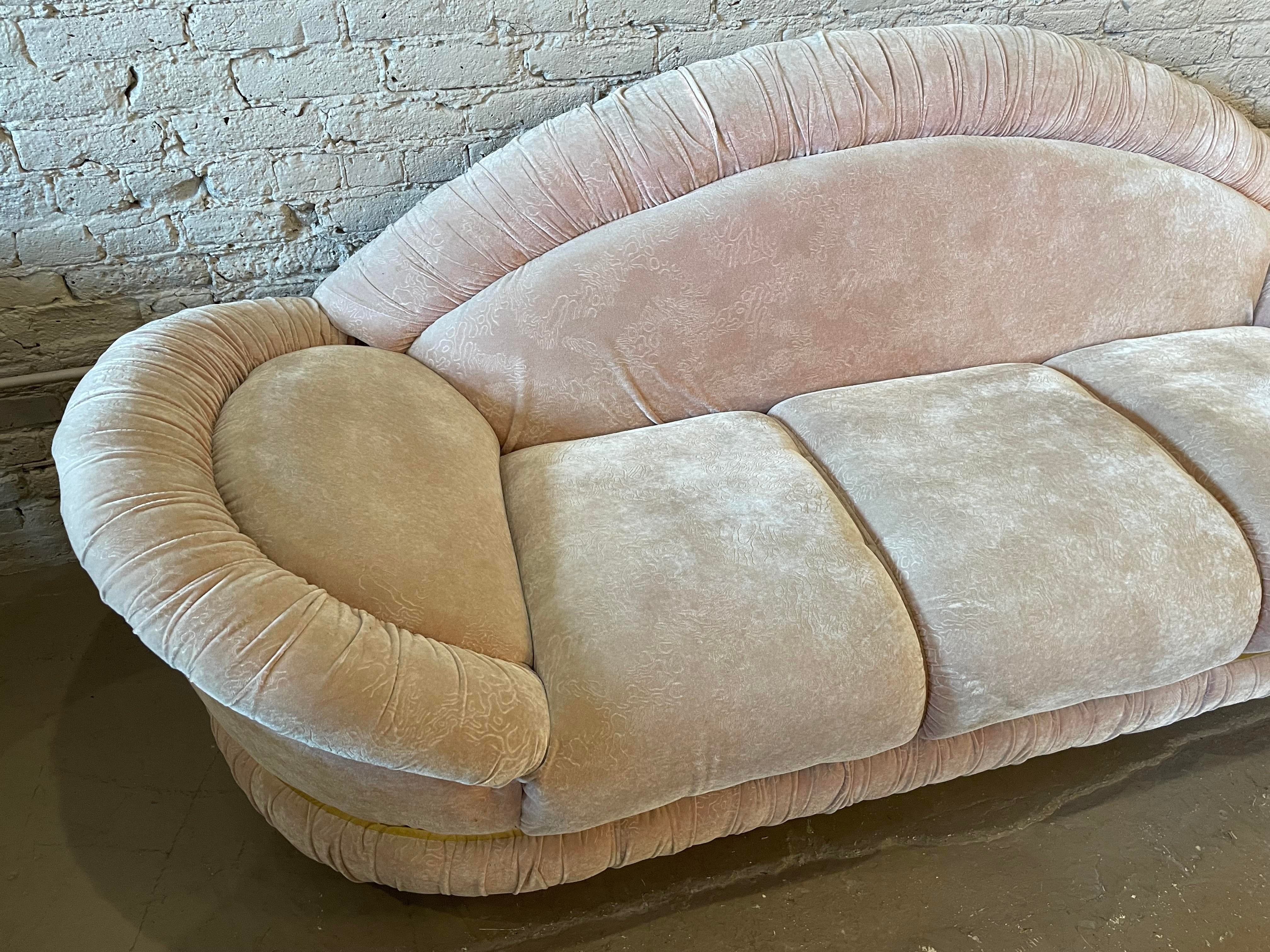1980s Postmodern Sofa Set With Brass Detailing - 2 Pieces