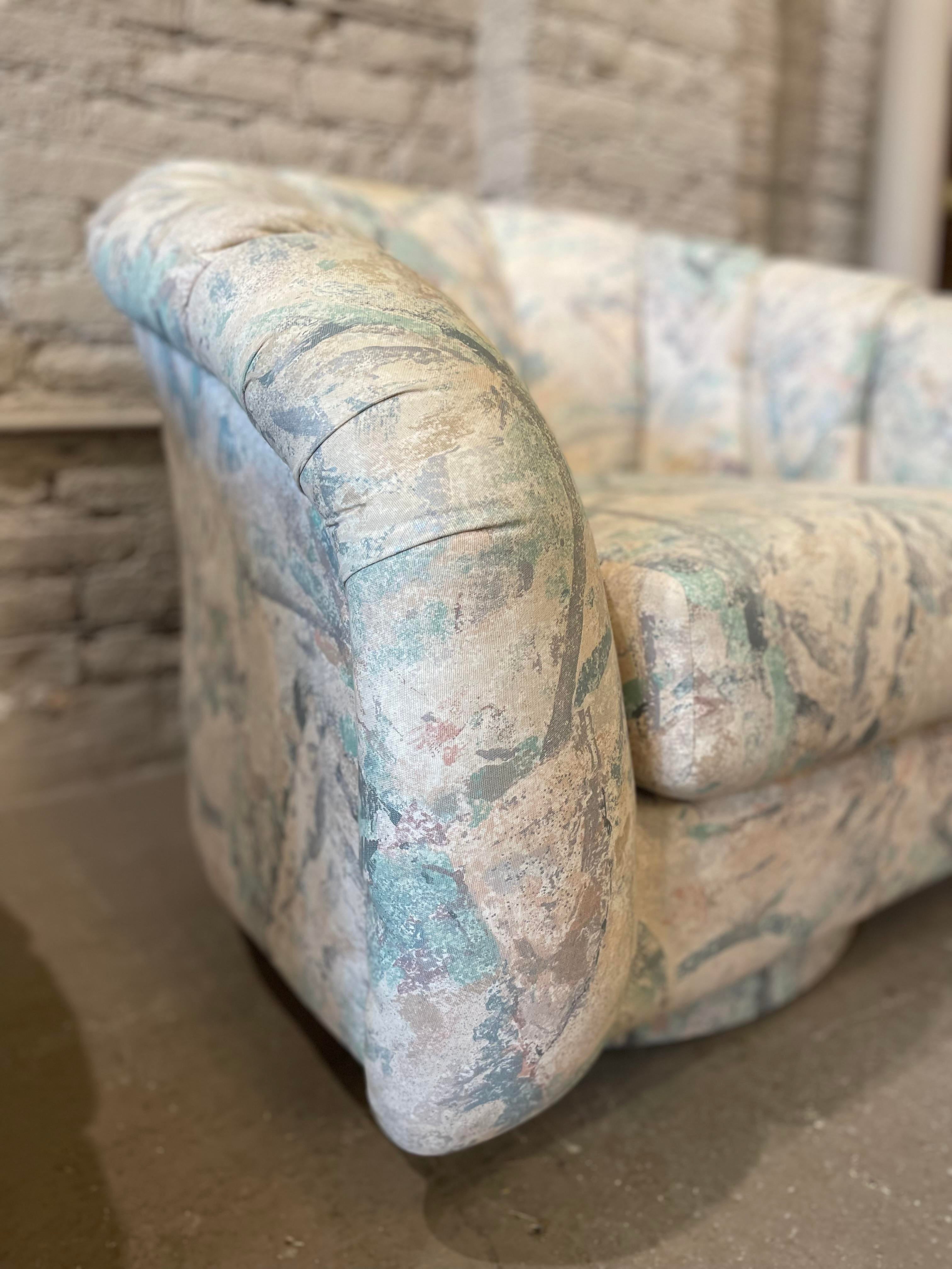 1980s Postmodern Swivel Chairs - a Pair