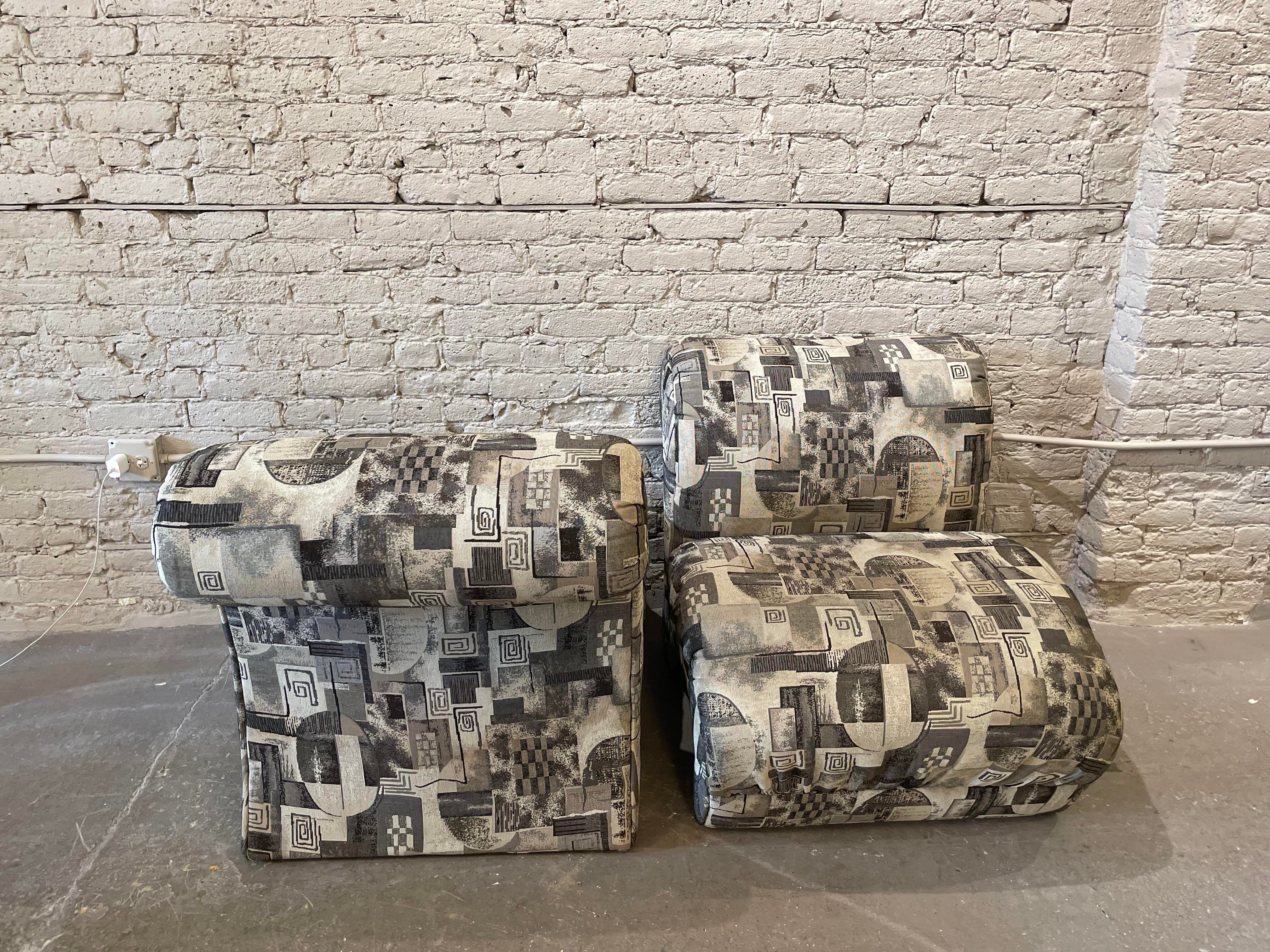 1980s Postmodern Vintage Arc Chairs