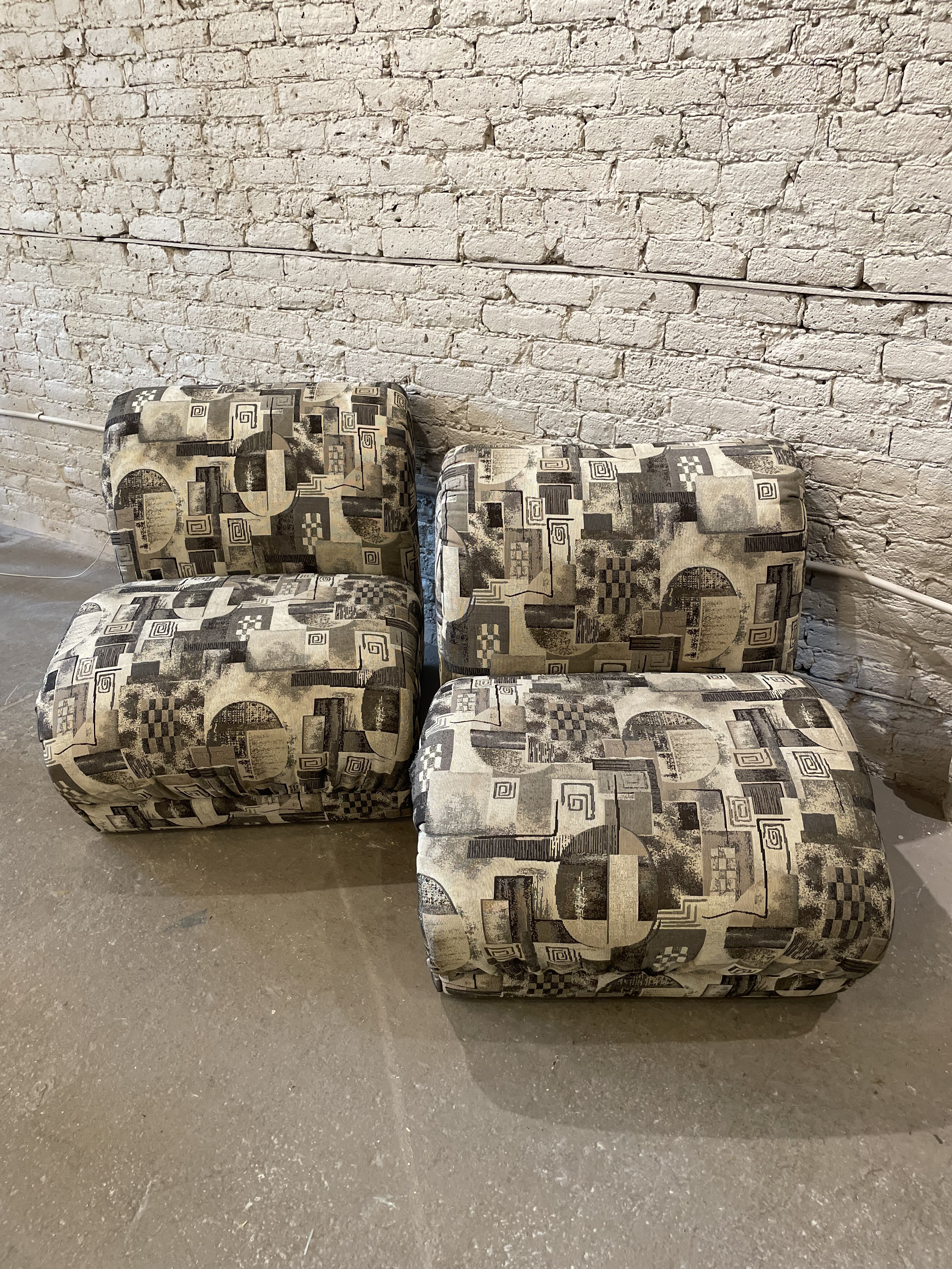1980s Postmodern Vintage Arc Chairs