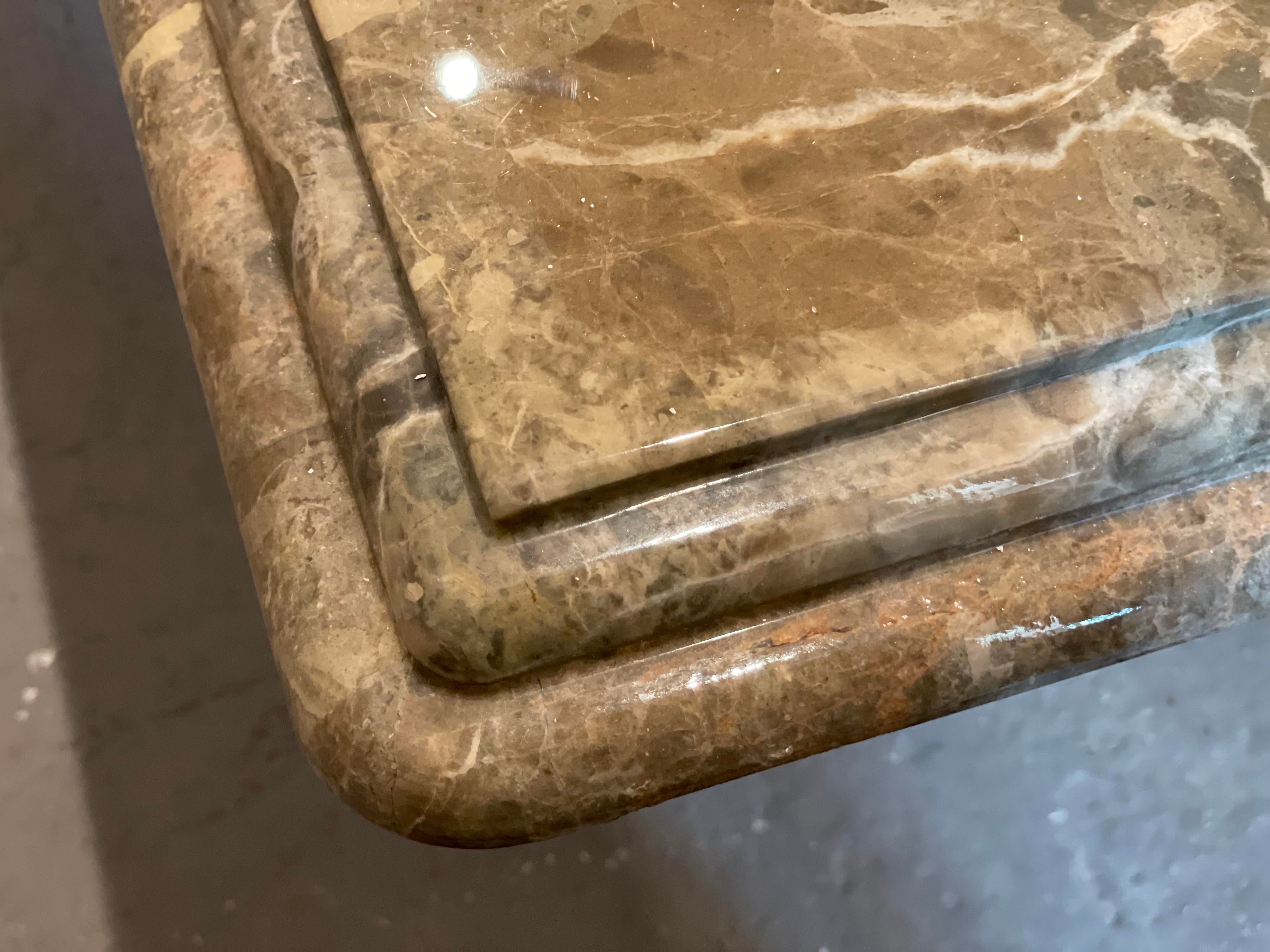 1980s Postmodern Vintage Emperado Marble Coffee Table
