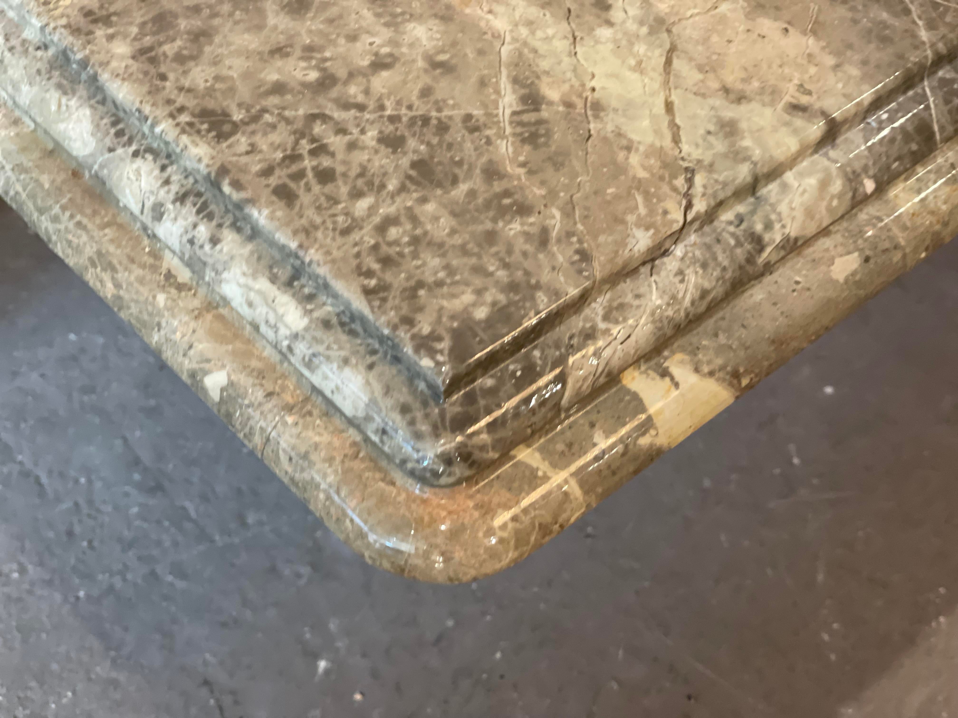 1980s Postmodern Vintage Emperado Marble Coffee Table