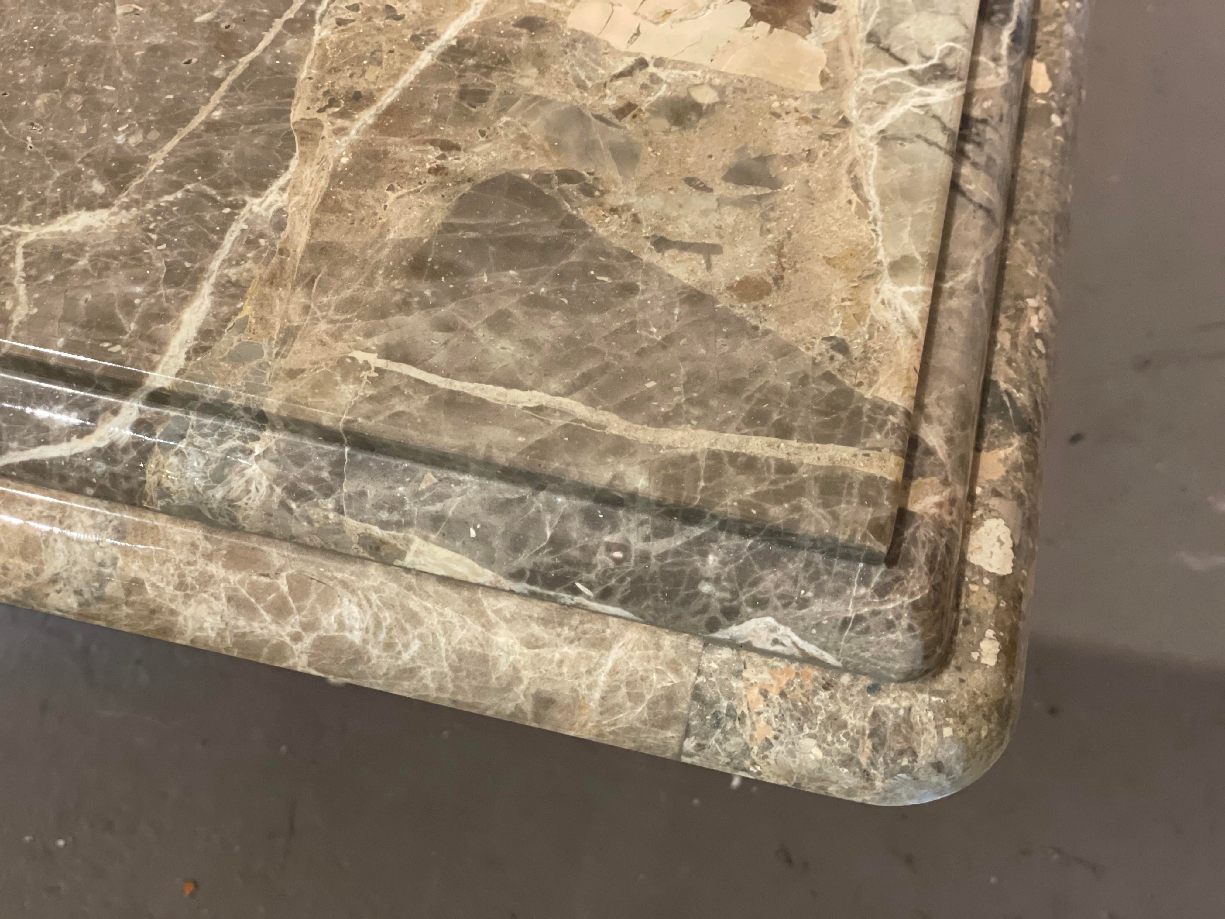 1980s Postmodern Vintage Emperado Marble Coffee Table