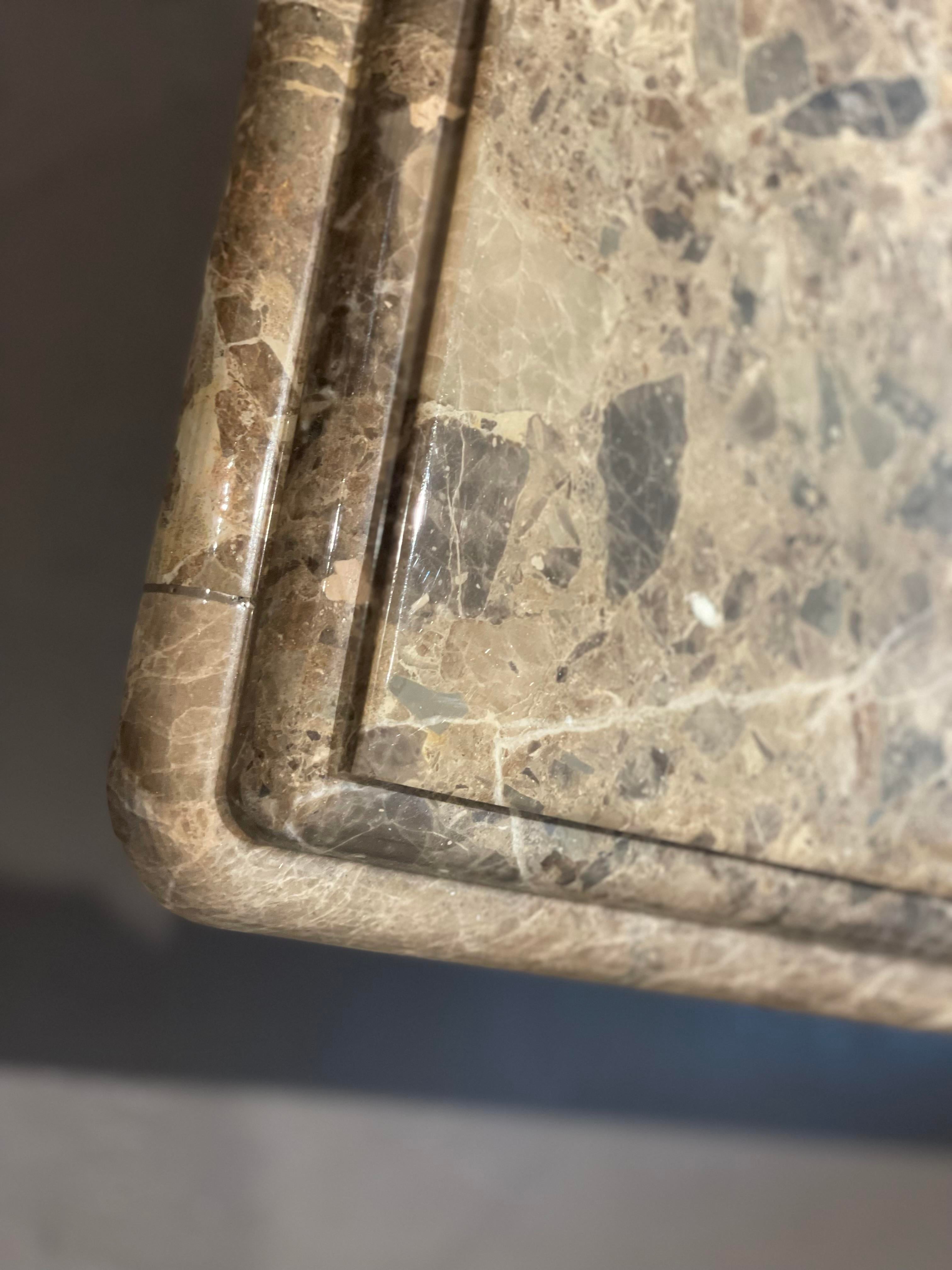 1980s Postmodern Vintage Emperado Marble Coffee Table