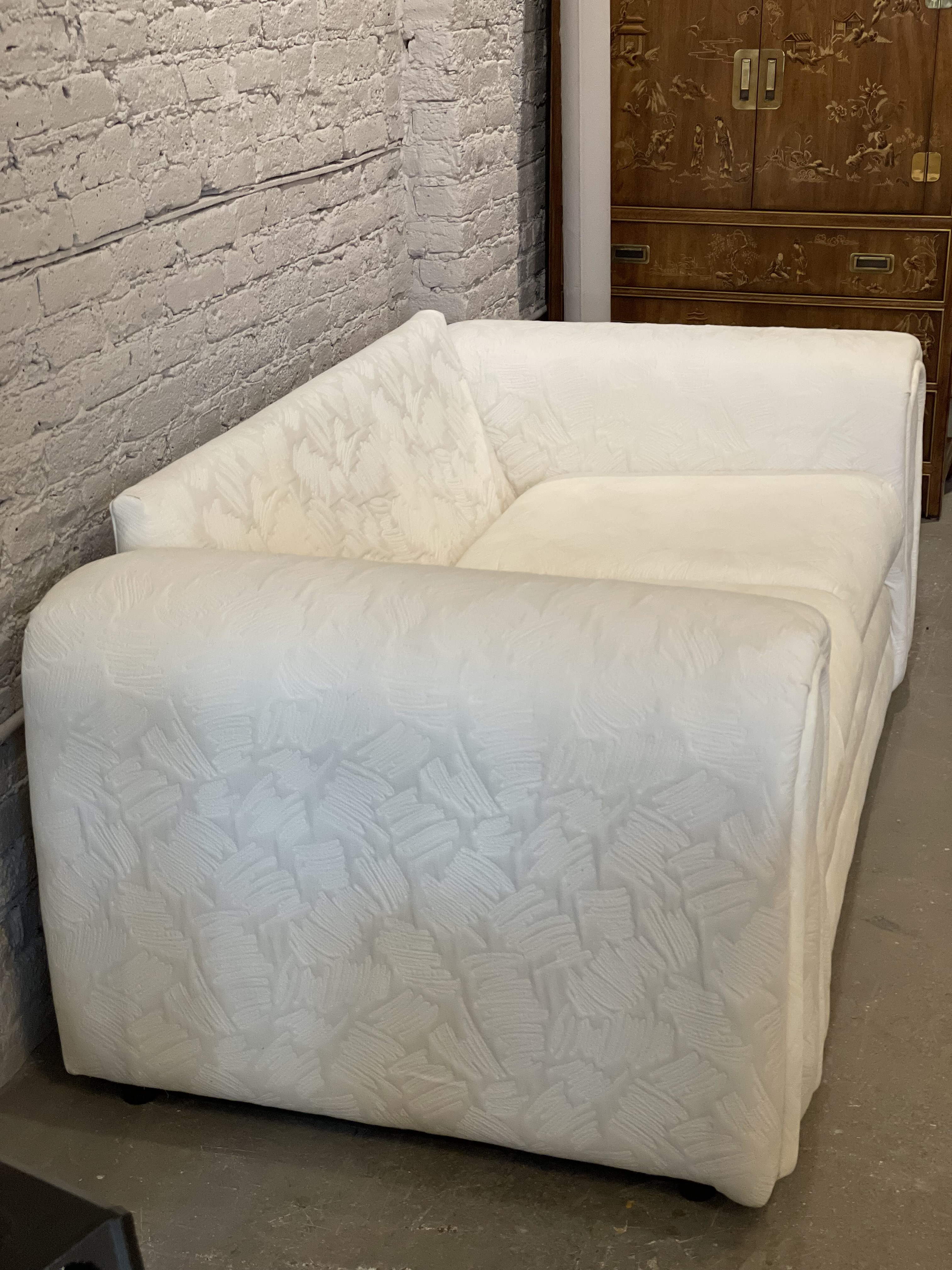 1980s Postmodern Vintage Loveseat Sofa