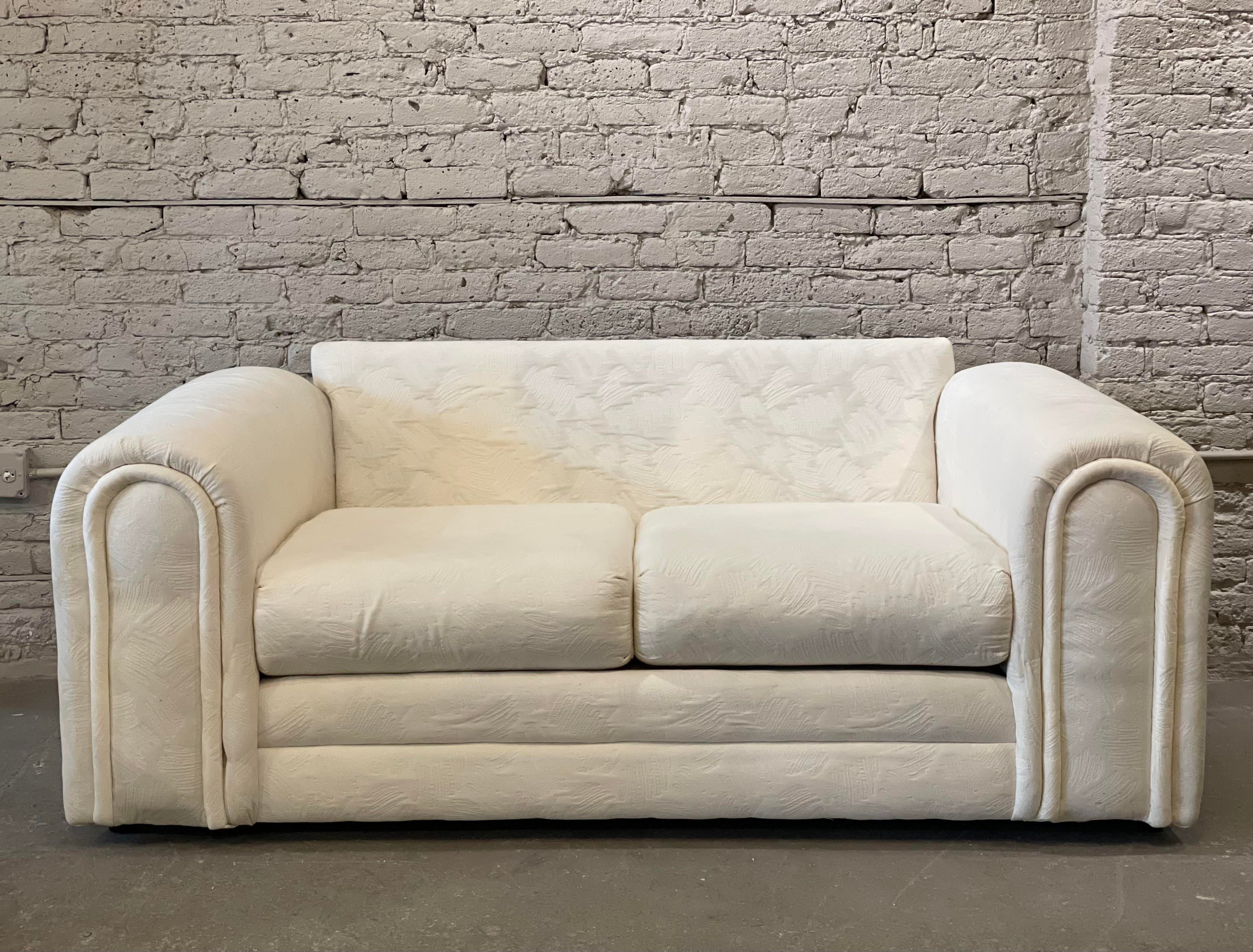 1980s Postmodern Vintage Loveseat Sofa