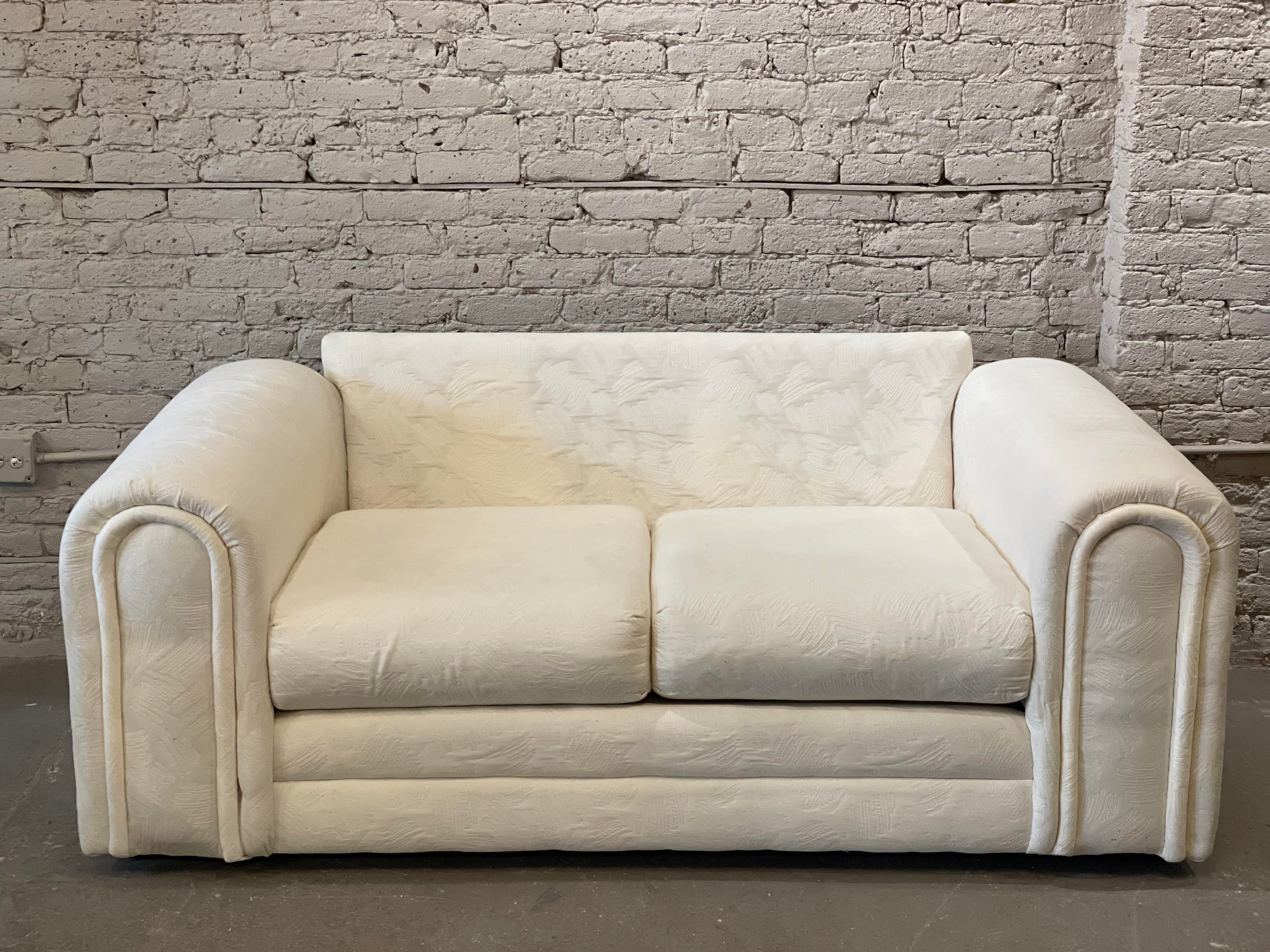 1980s Postmodern Vintage Loveseat Sofa