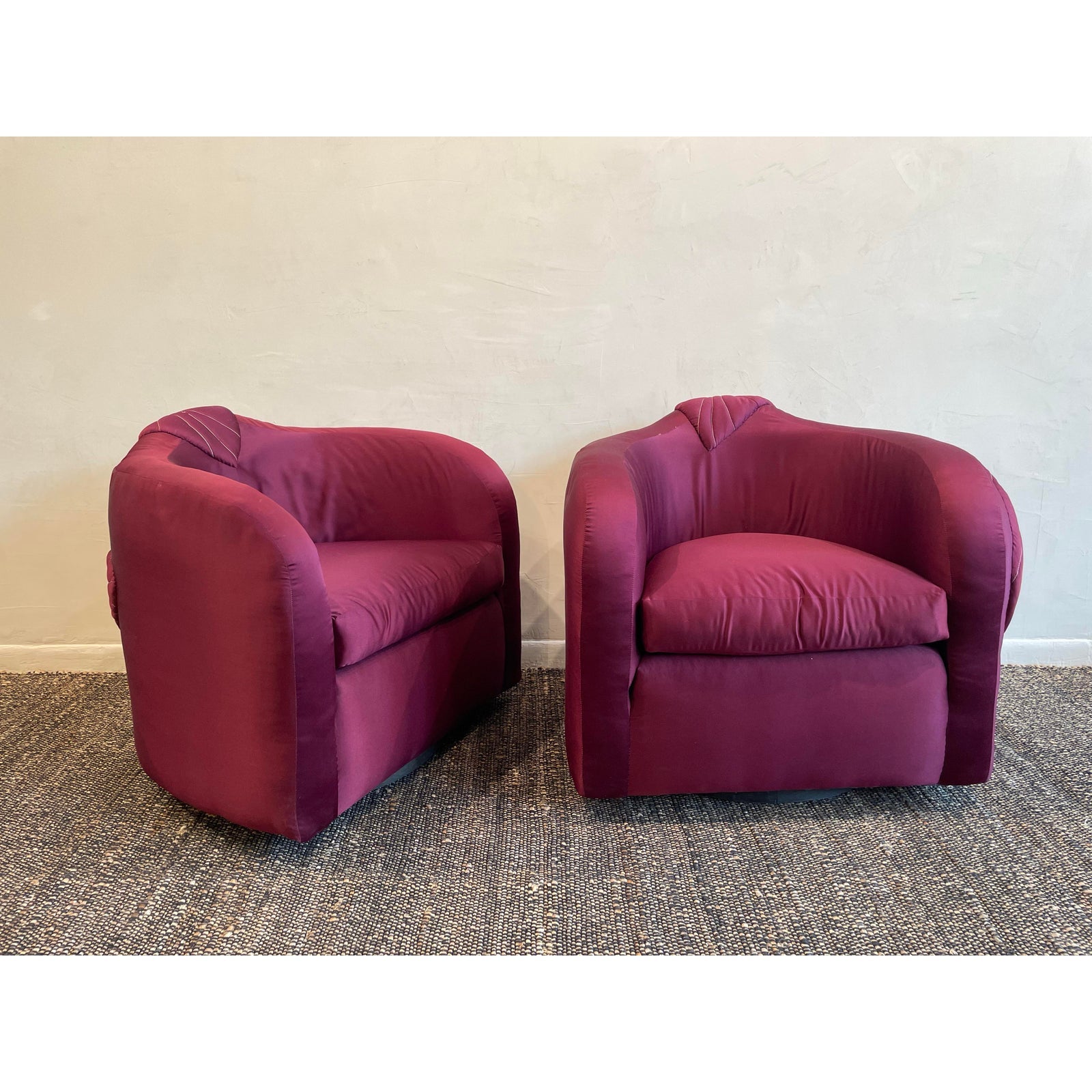 1980s Vintage 360 Swivel Chairs - A Pair