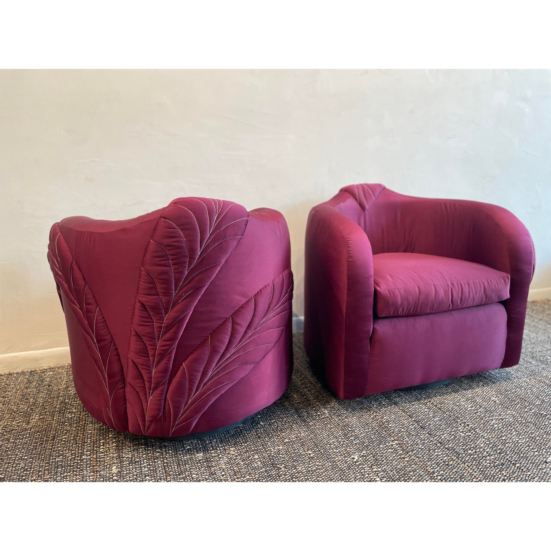 1980s Vintage 360 Swivel Chairs - A Pair