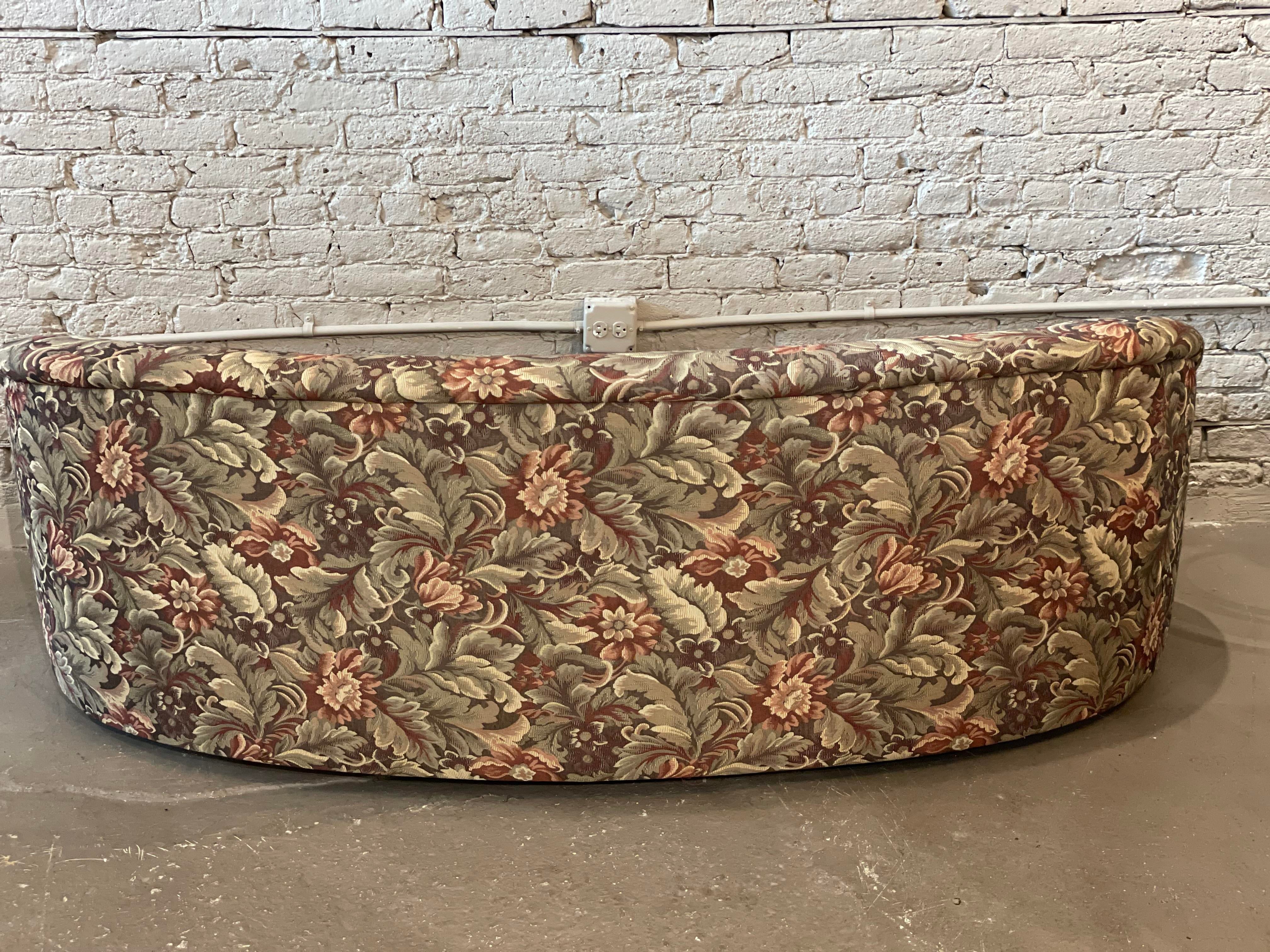 1980s Vintage Curved Kidney Postmodern Sofa