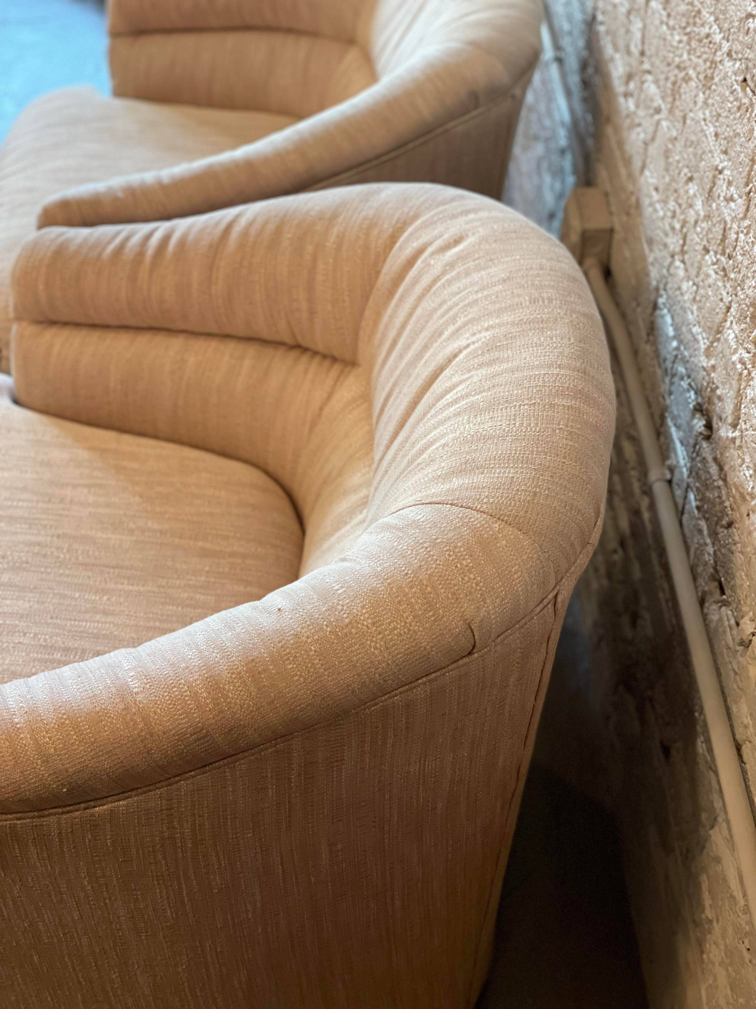 1980s Vintage Flexsteel Swivel (360) Chairs - a Pair