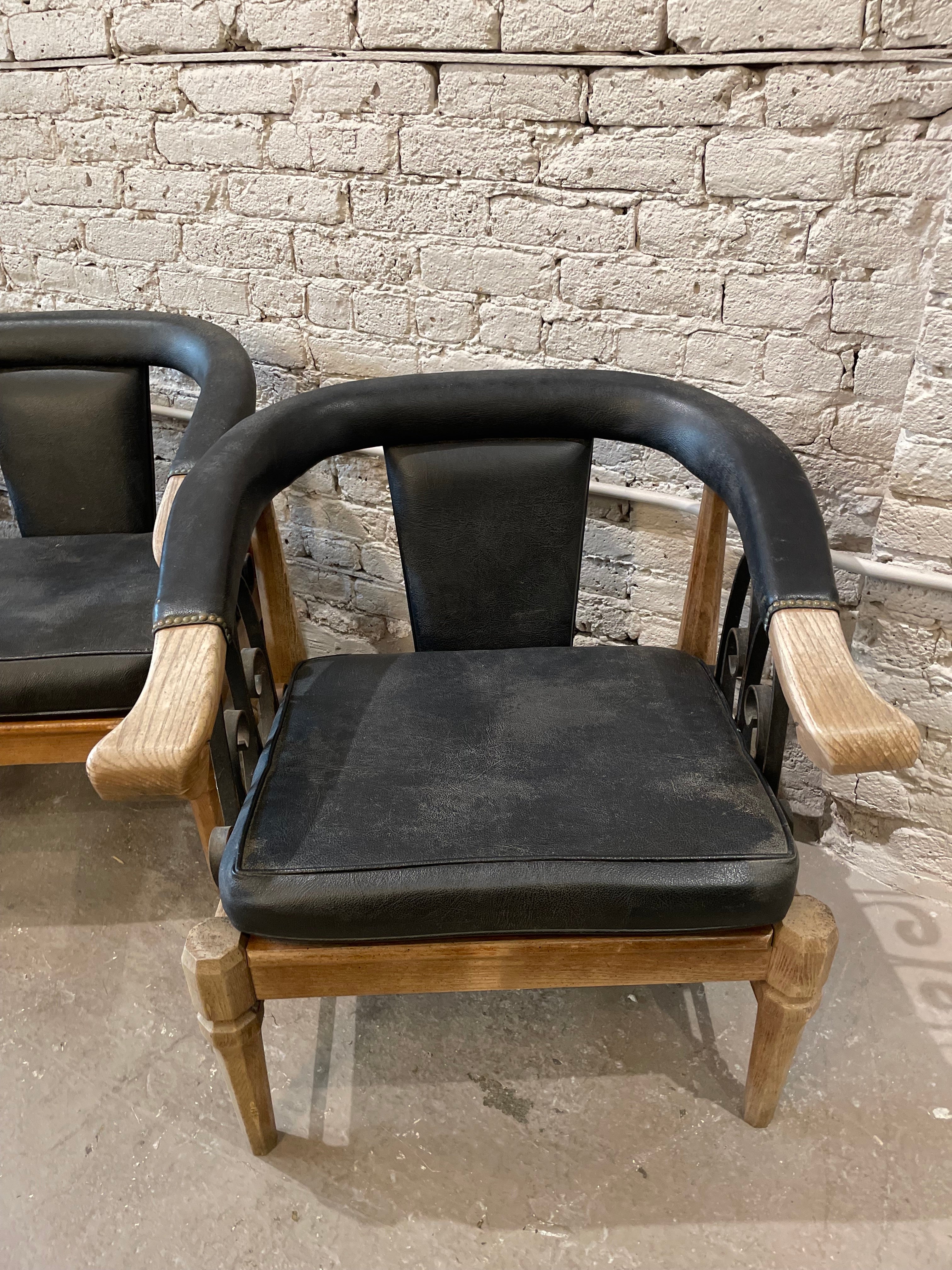 1980s Vintage Horseshoe Chairs