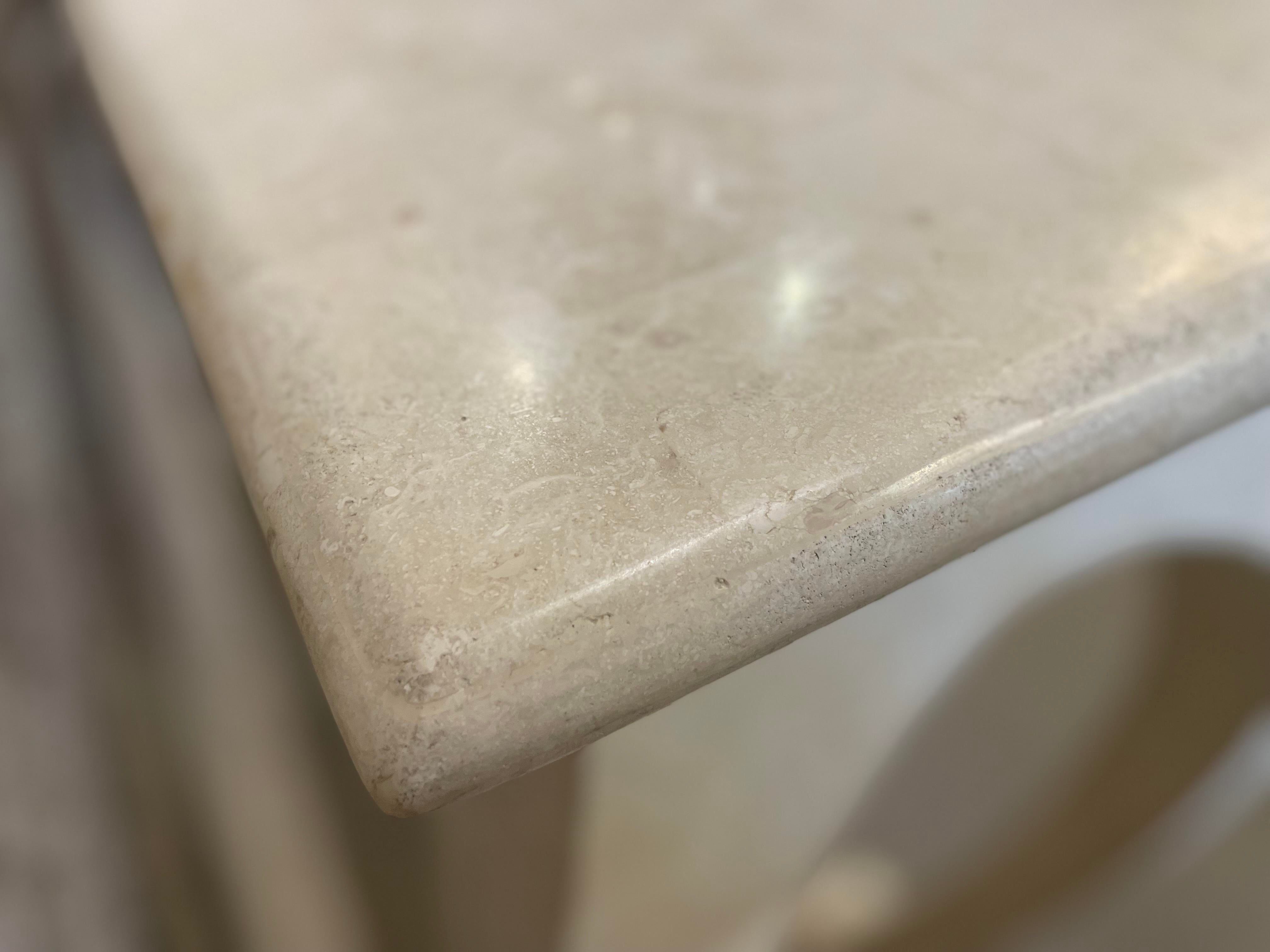 1980s Vintage Maitland Smith Tessellated Stone Console Table