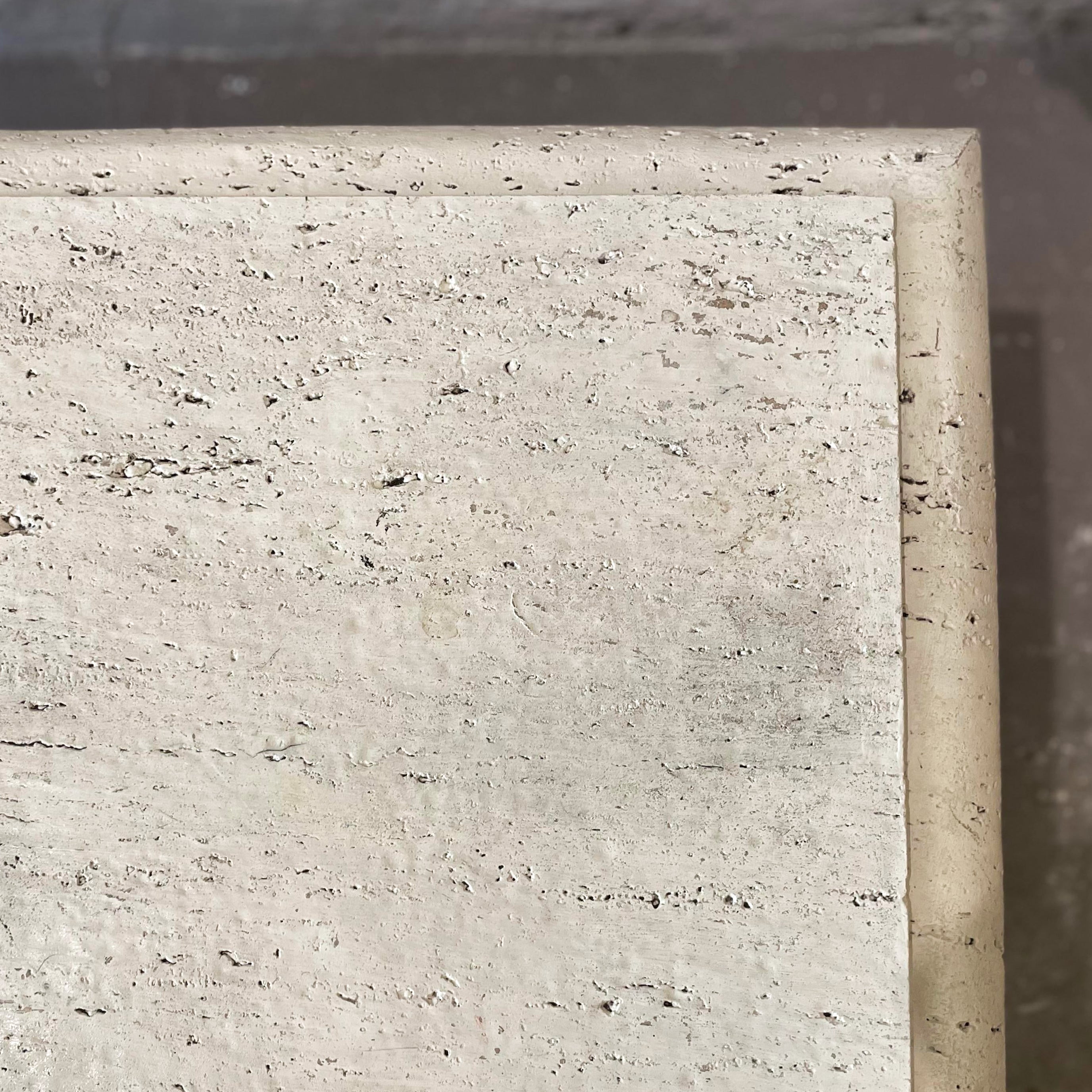 1980s Vintage Travertine Coffee Table