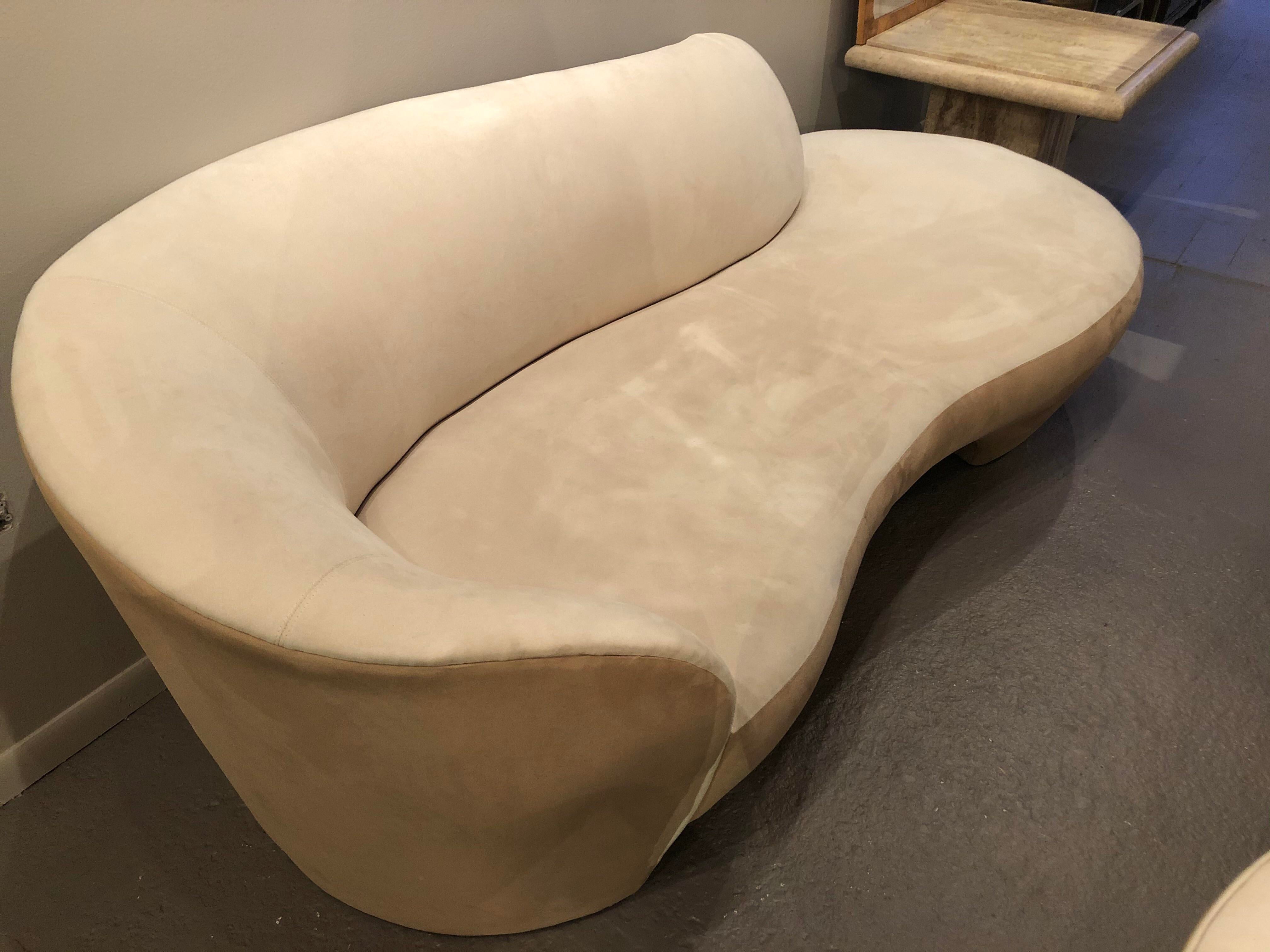 1980s Vintage Vladimir Kagan for Weiman Cloud Serpentine Sofa