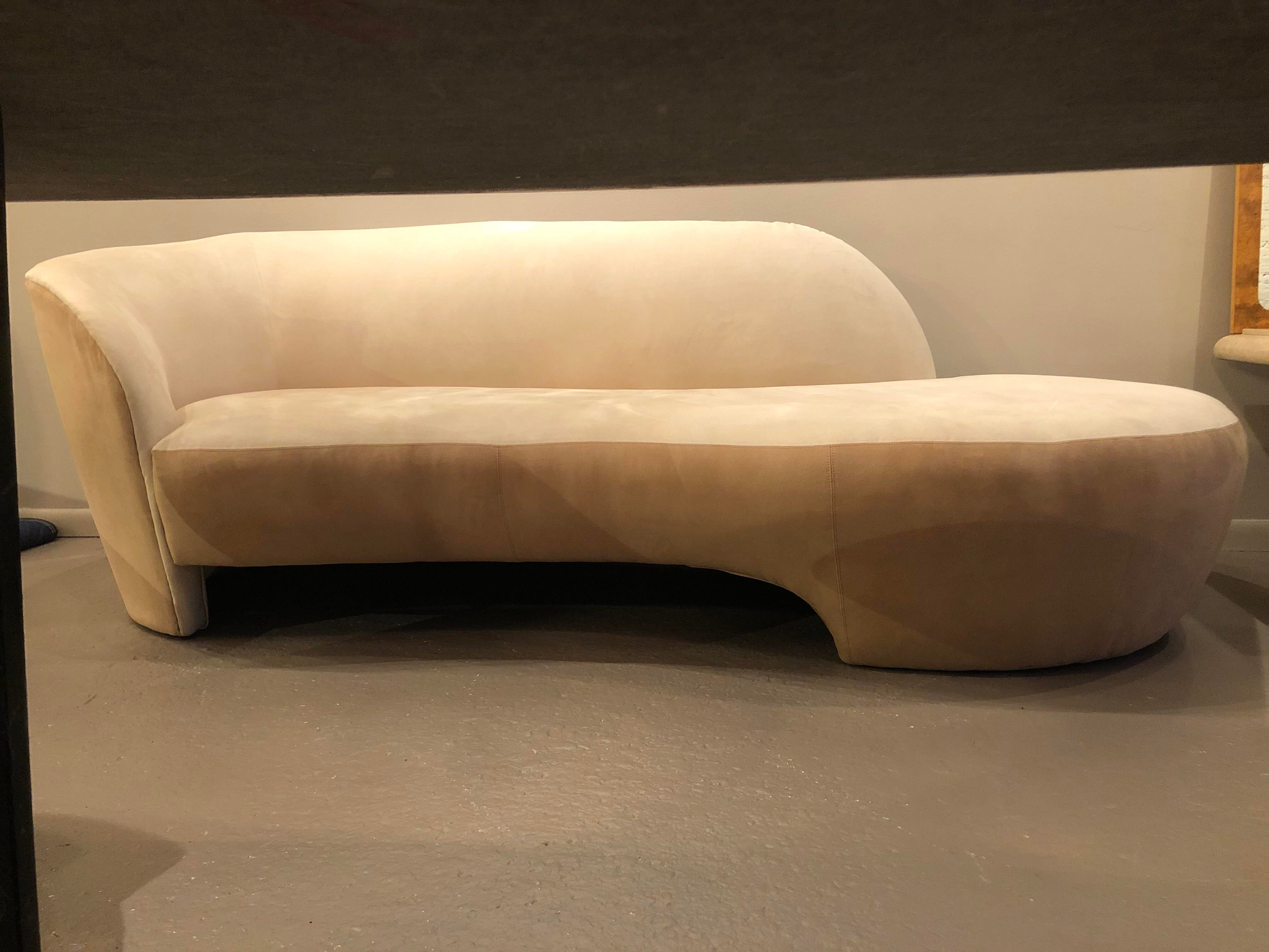 1980s Vintage Vladimir Kagan for Weiman Cloud Serpentine Sofa
