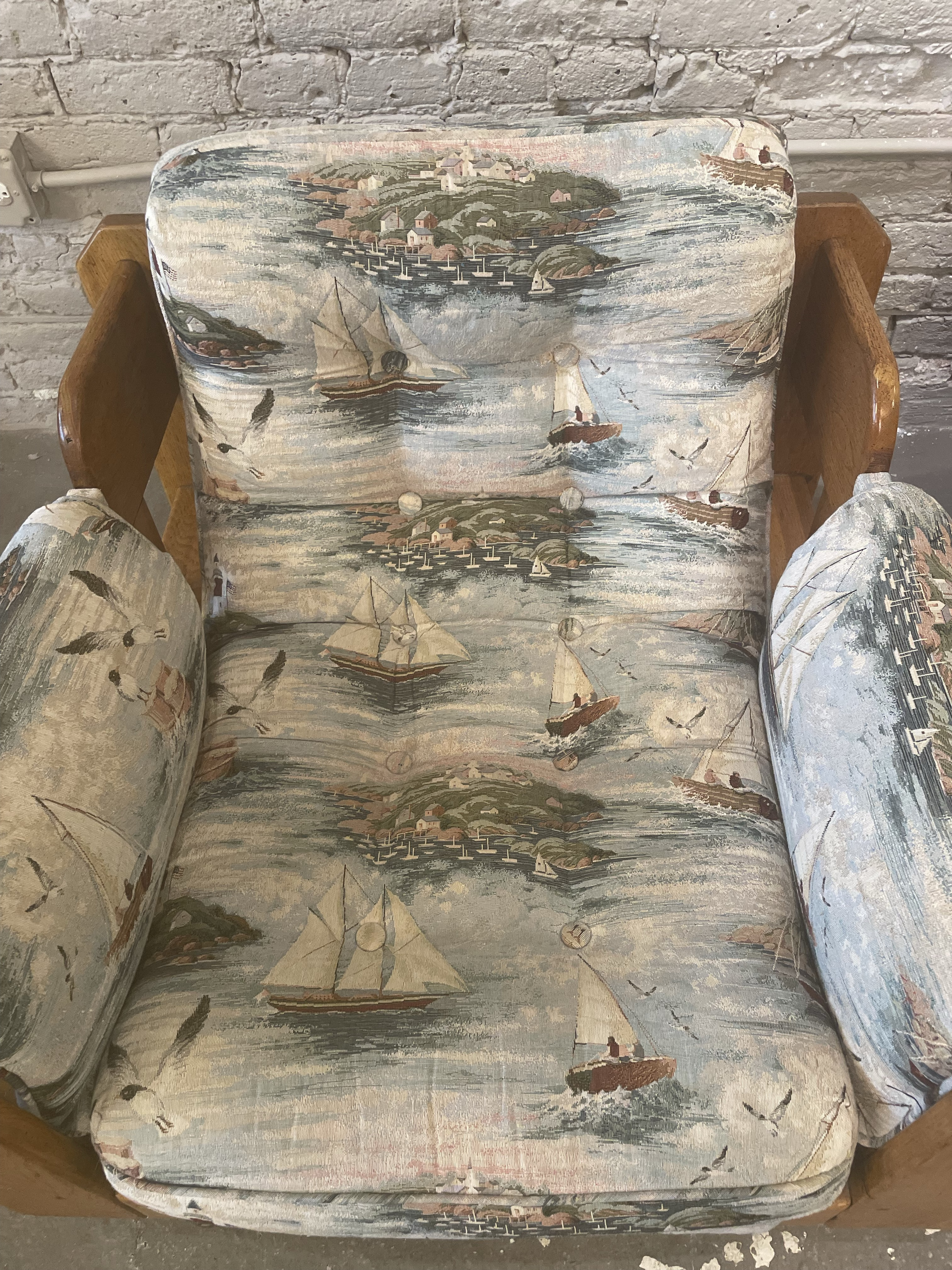 1980s Vintage Wood Rustic Swivel Chairs