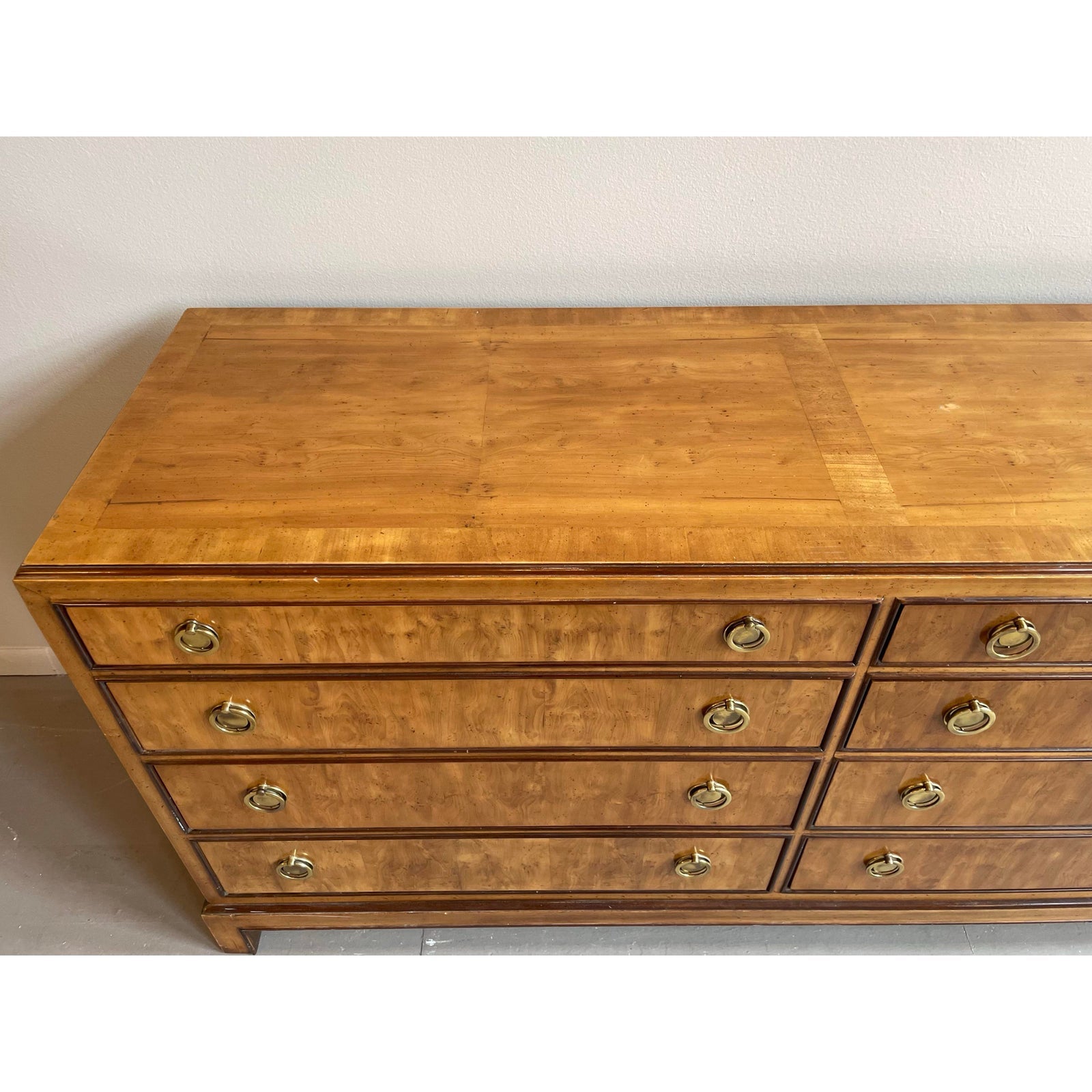 1980s Vintage Wooden Drexel Heritage Dresser