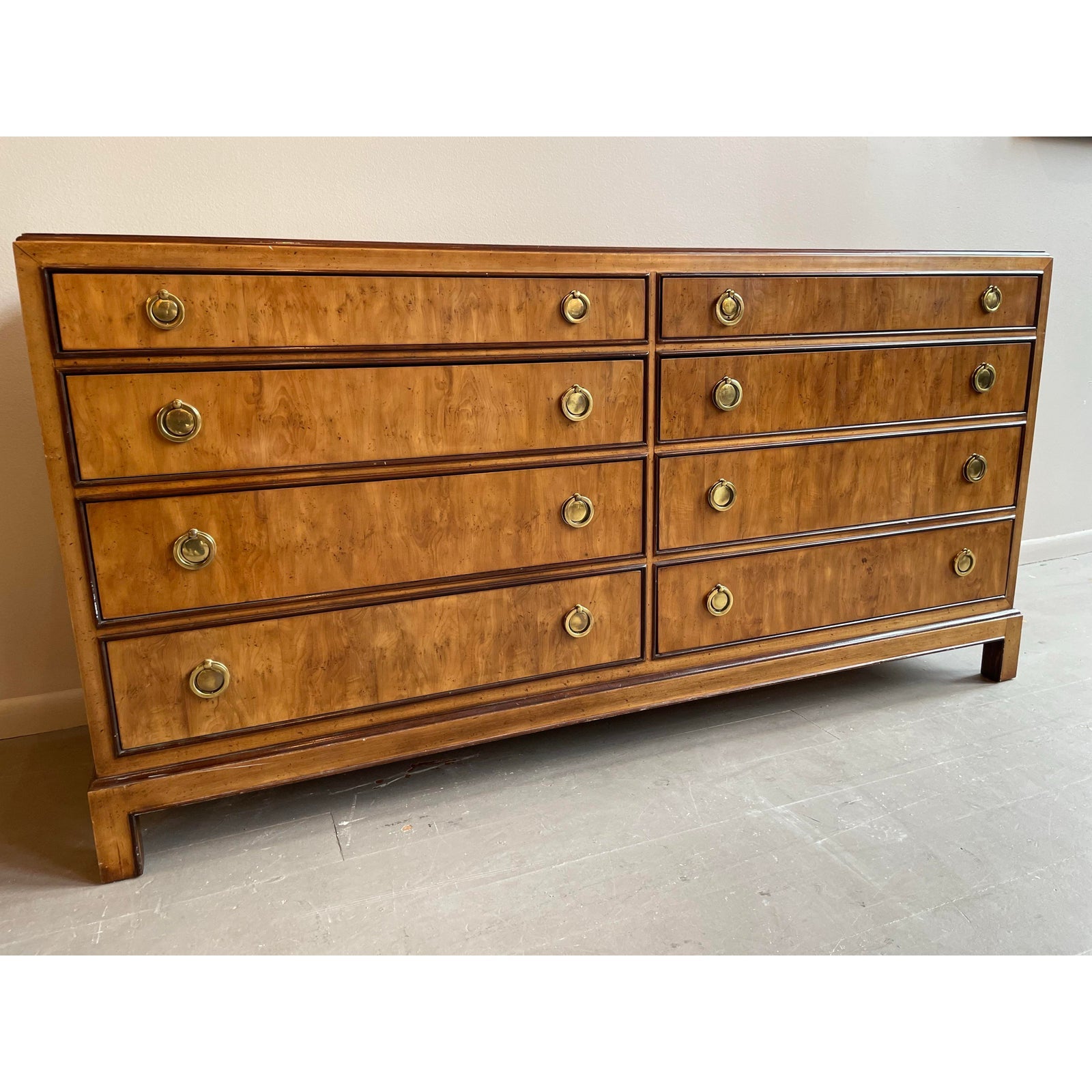 1980s Vintage Wooden Drexel Heritage Dresser