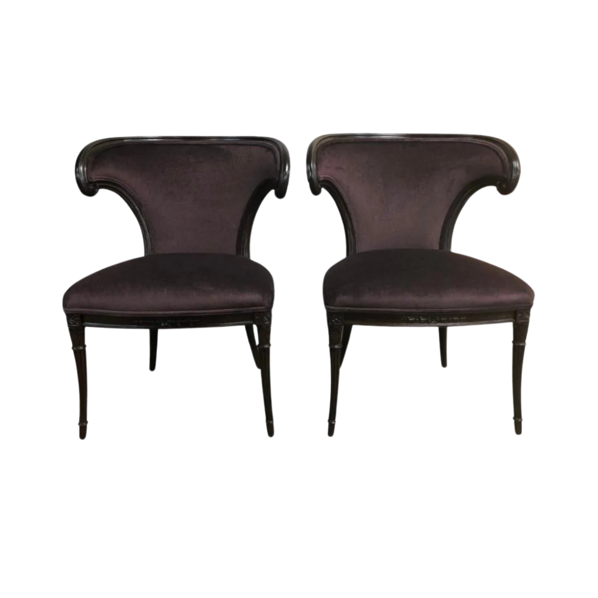 Antique Art Deco Rusnak Brother Chairs - a Pair