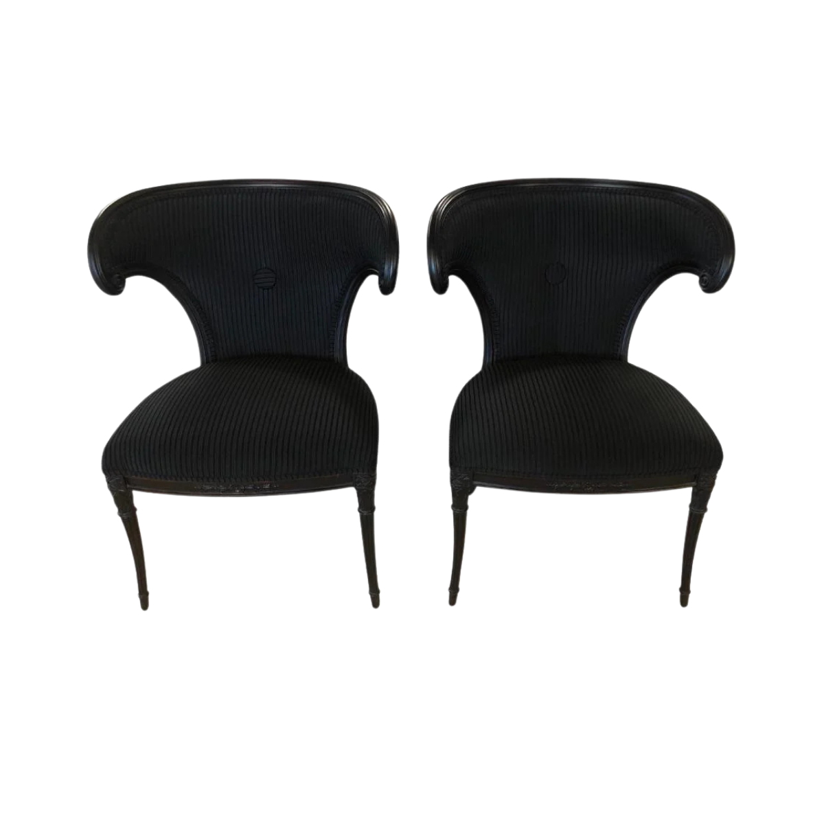 Antique Art Deco Original Rusnak Brothers Chairs - a Pair