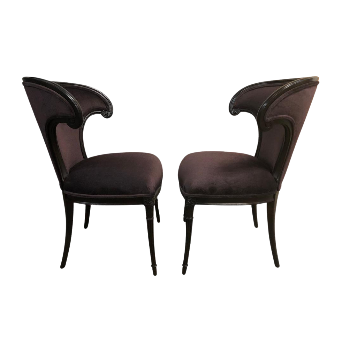Antique Art Deco Rusnak Brother Chairs - a Pair